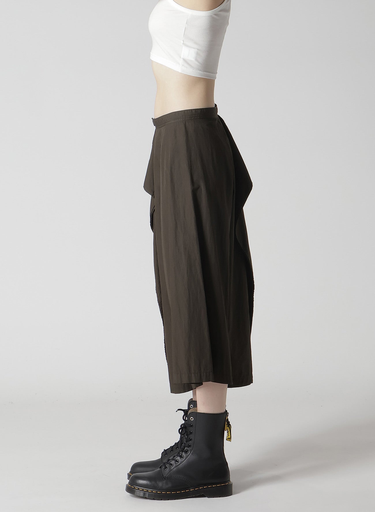 Stylish Cotton Broad Garment Dyeing Skirt Pants for Women - Comfortable & Breathable Casual Wear for Office, Travel & Everyday Outfits
