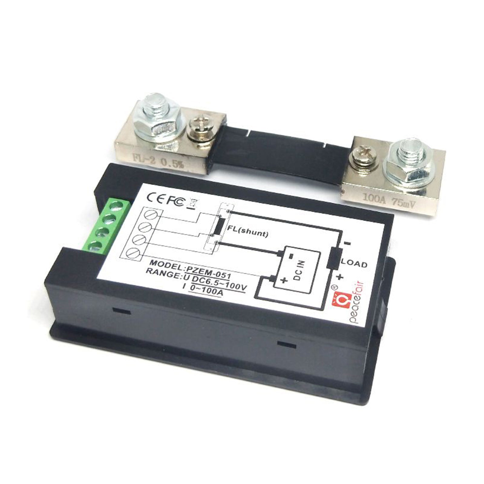 100A DC Digital Watt KWH Current Power Energy Meter with Ammeter Voltmeter 100V - Monitor Solar Panels, Batteries, and Electrical Systems