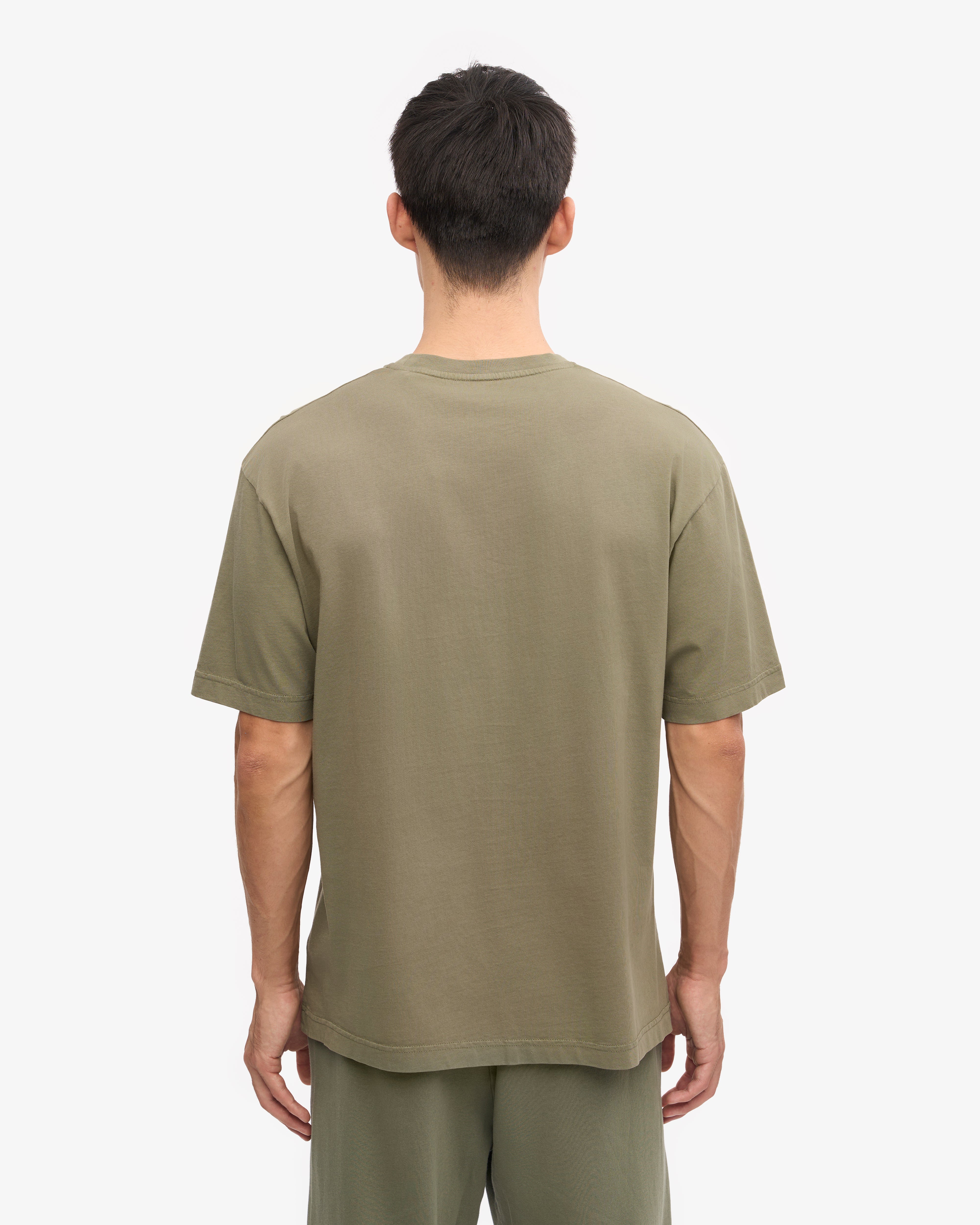 Organic Oversized T-Shirt for Women - Soft Cotton Comfort Fit - Dusty Olive Green - Perfect for Casual Wear, Loungewear & Street Style