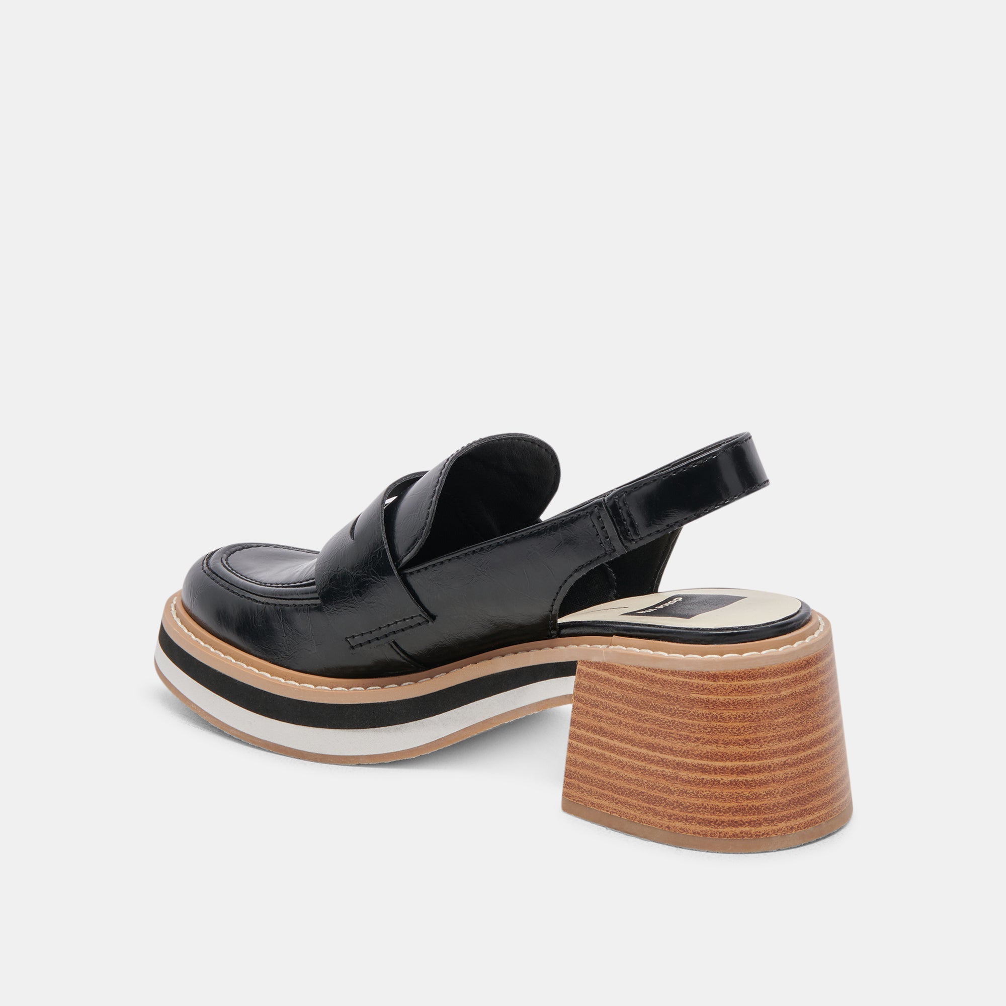 HATTIE Women's Black Loafers - Comfortable Slip-On Shoes for Work & Casual Wear | Stylish & Durable Stella Collection by re:vita
