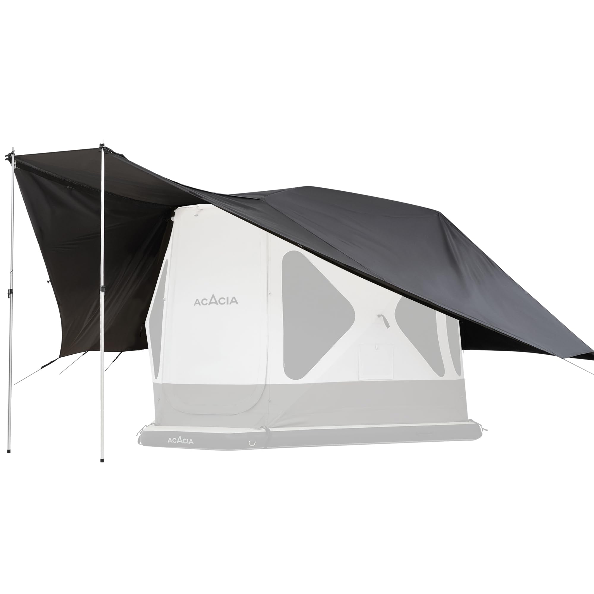 ACACIA Canopy XL for Space Acacia Camping System - Waterproof PU2000 4-Season Camping Tarp with UPF50+ Sun Protection, 4 Telescoping Poles & Carry Bag (Moonstone) - Perfect for Backpacking, Hiking, and Outdoor Adventures