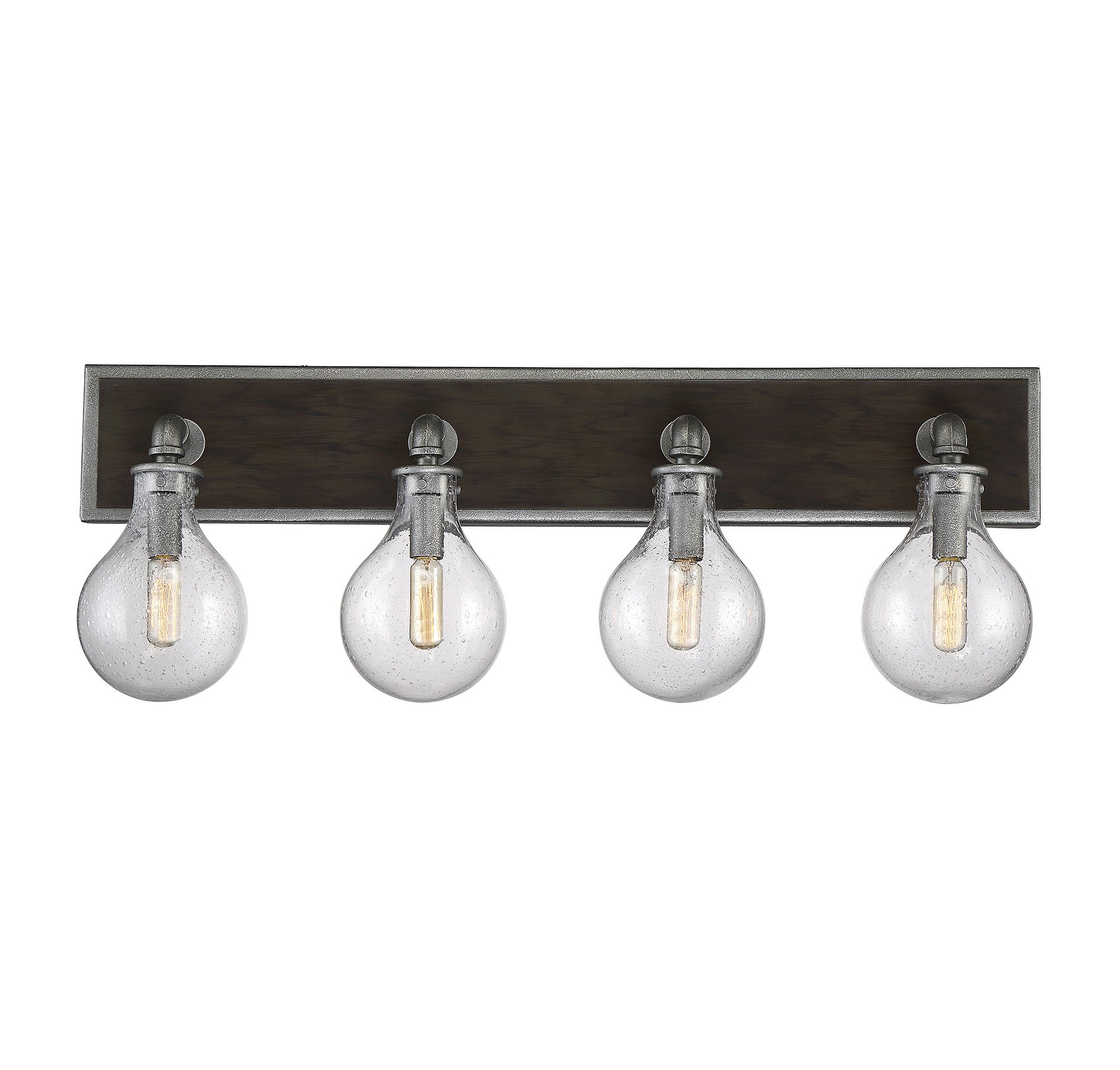 Savoy House Dansk 4-Light Bathroom Vanity Light Fixture in Galvanized Metal - Perfect for Modern Farmhouse & Industrial Style Bathrooms
