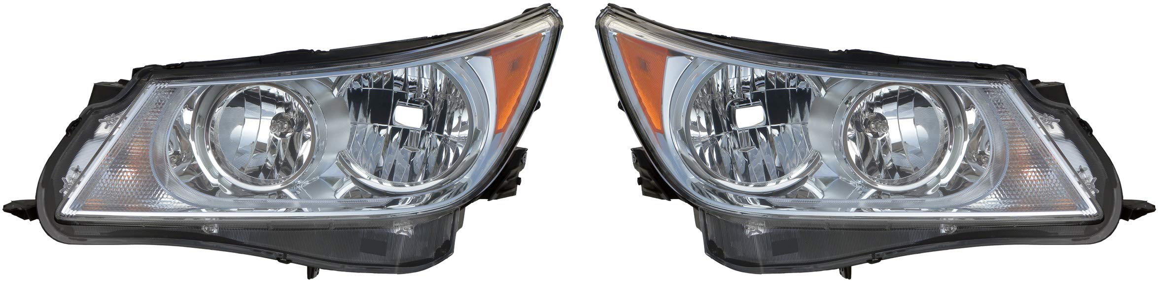 OE Style Replacement Headlights Assemblies for 2010-2013 Buick LaCrosse Allure - Left Driver & Right Passenger Pair (GM2502335 GM2503335 20850555 20850556) - Perfect for Night Driving & Enhanced Visibility