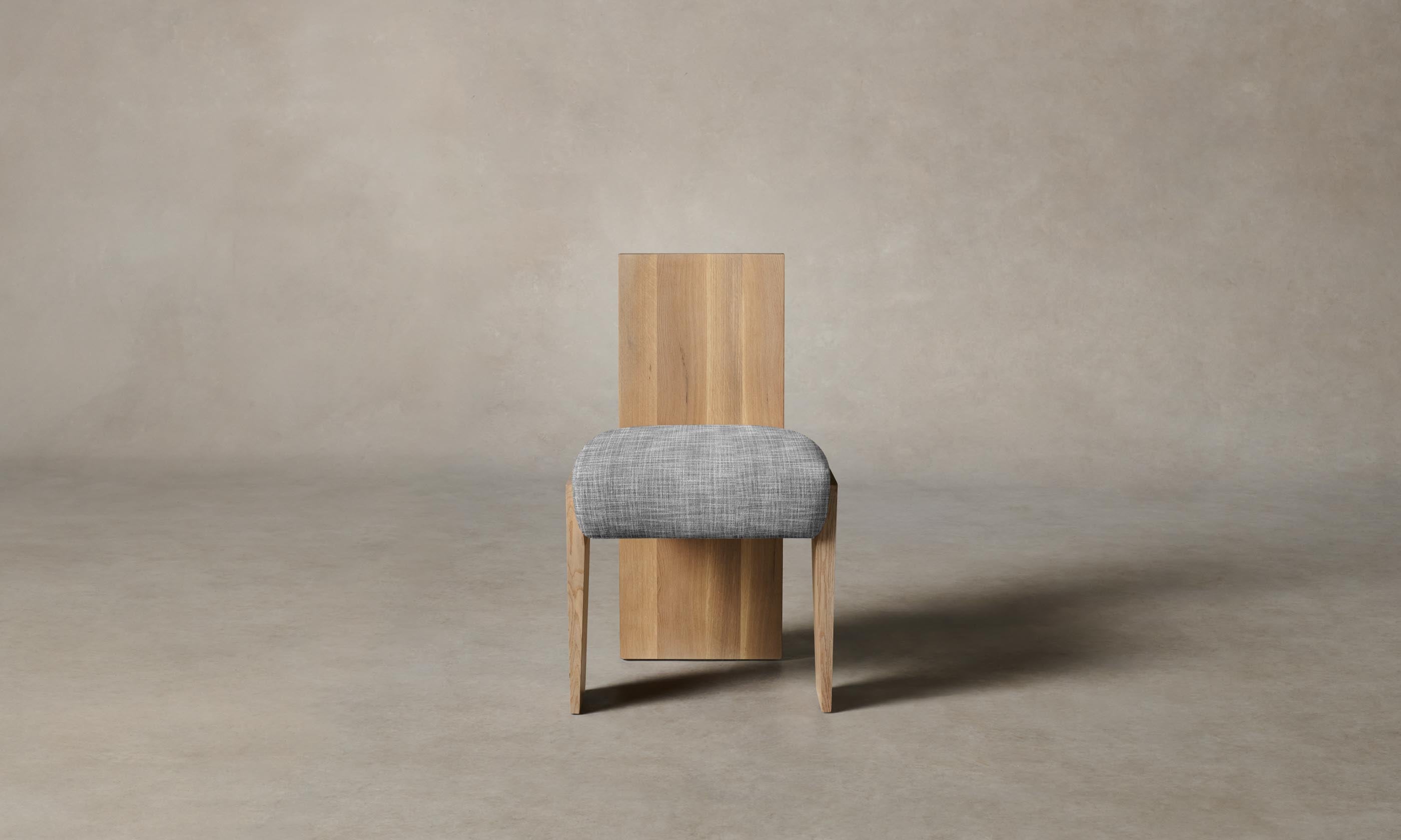 Garrett Dining Chair - Performance Textured Tweed Alpine Upholstery - Modern Comfortable Kitchen & Dining Room Seating for Home & Office