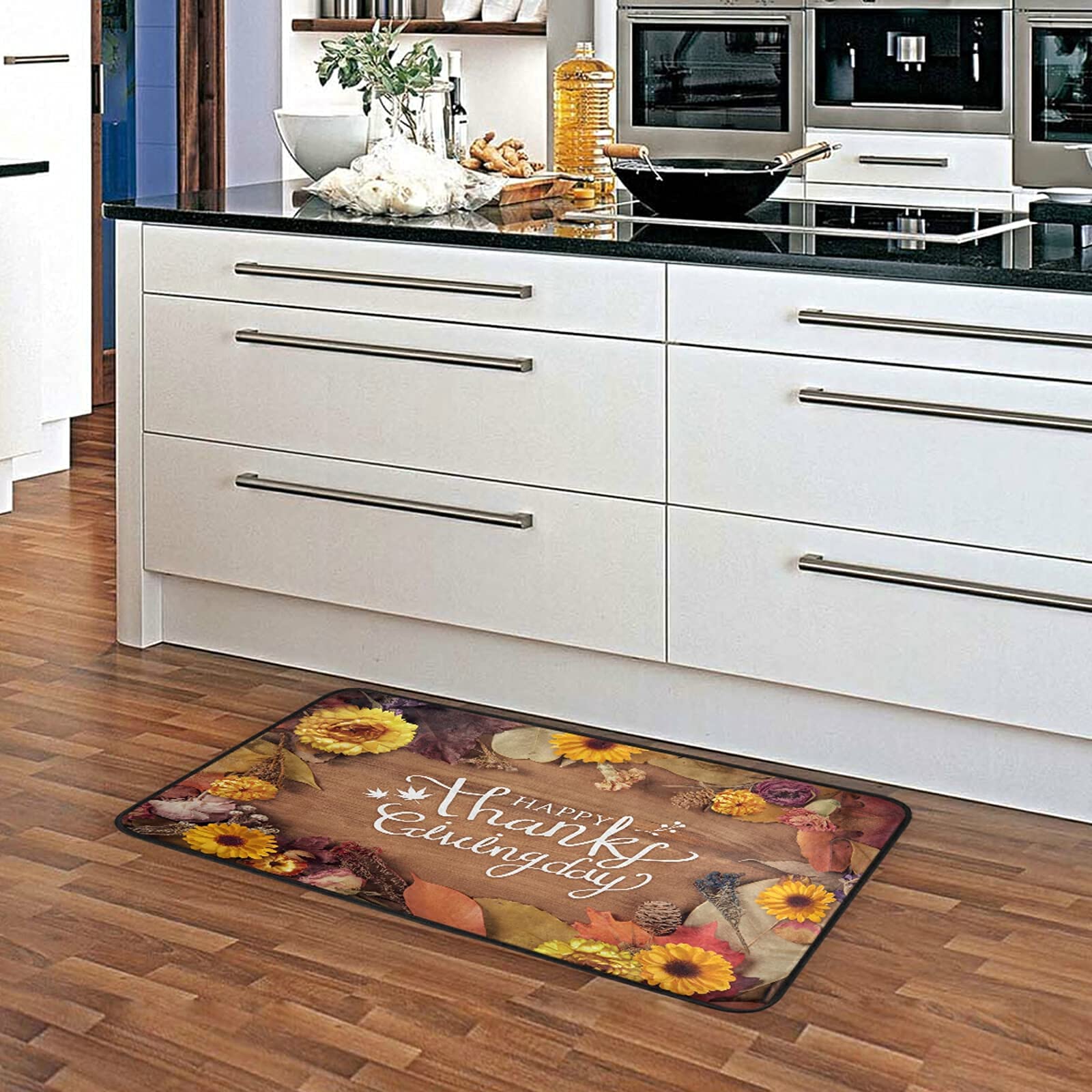 Non-Slip Washable Kitchen Rugs and Mats - Absorbent Cushioned Floor Mat for Sink Area - 39