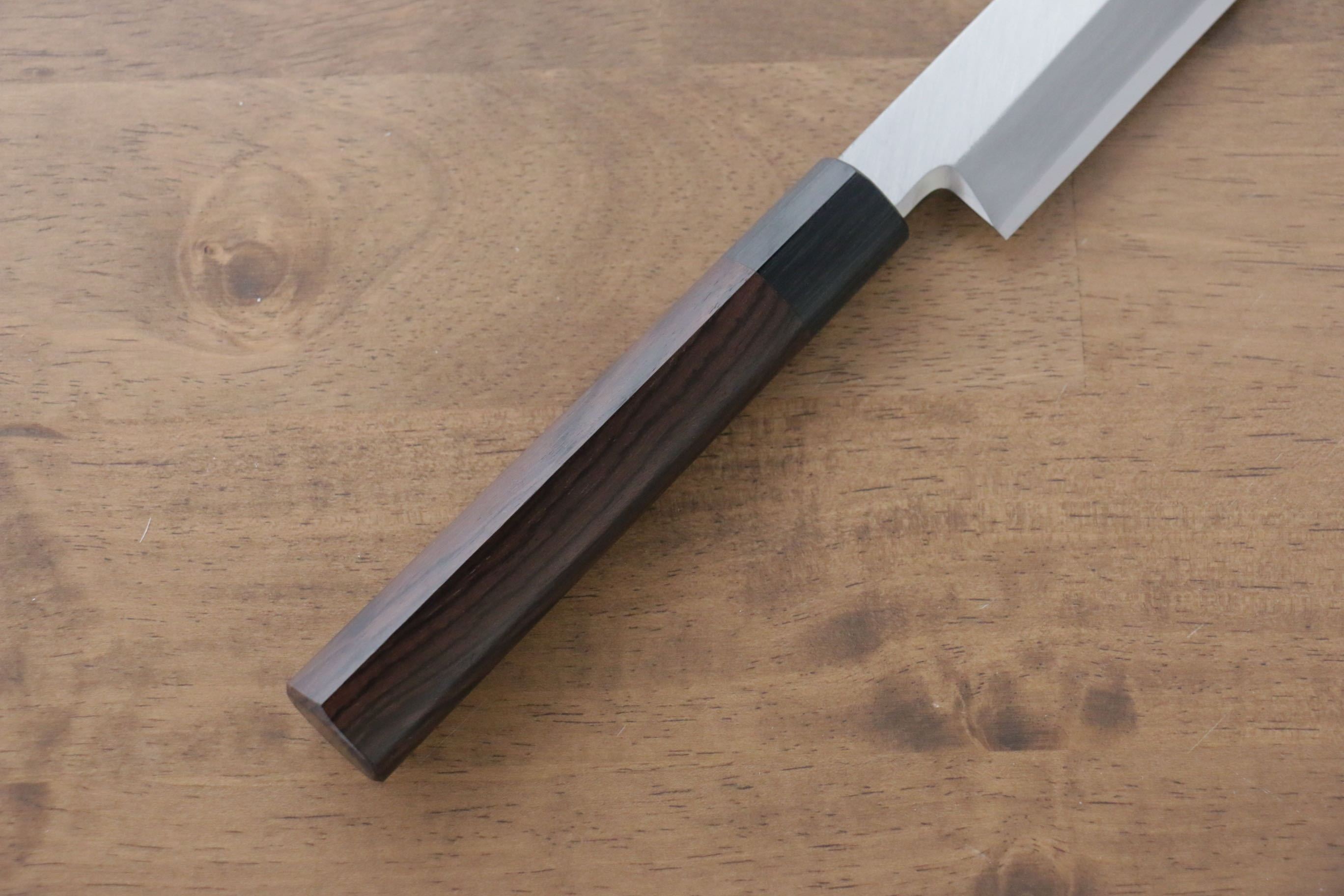 Premium Jikko Silver Steel No.3 Sakimaru Yanagiba 270mm Japanese Sushi Knife with Ebony Wood Handle - Perfect for Sushi Chefs & Professional Kitchen Use