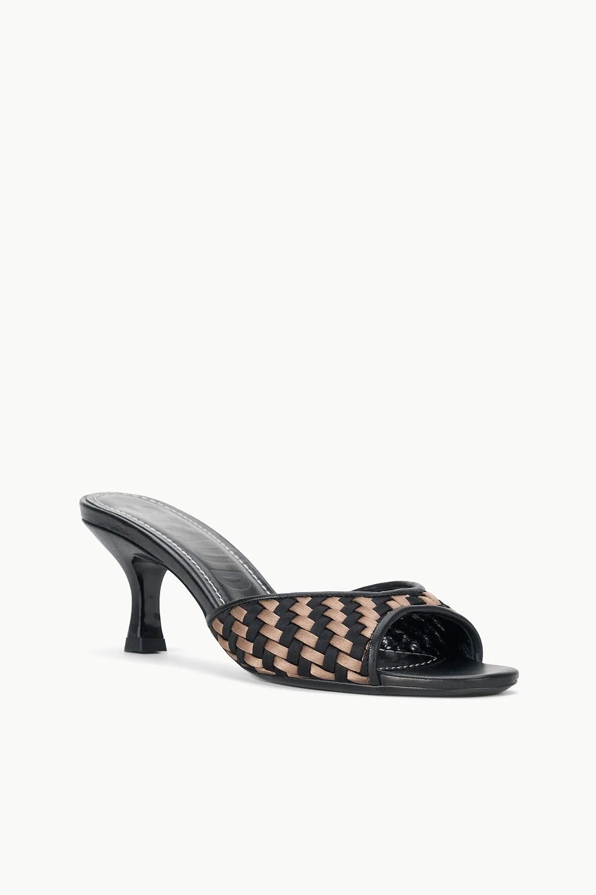 Brigitte Mule Shoes - Black Woven Leather Slip-On Loafers for Women | Comfortable Casual & Office Wear | Perfect for Work, Travel and Everyday Outfits