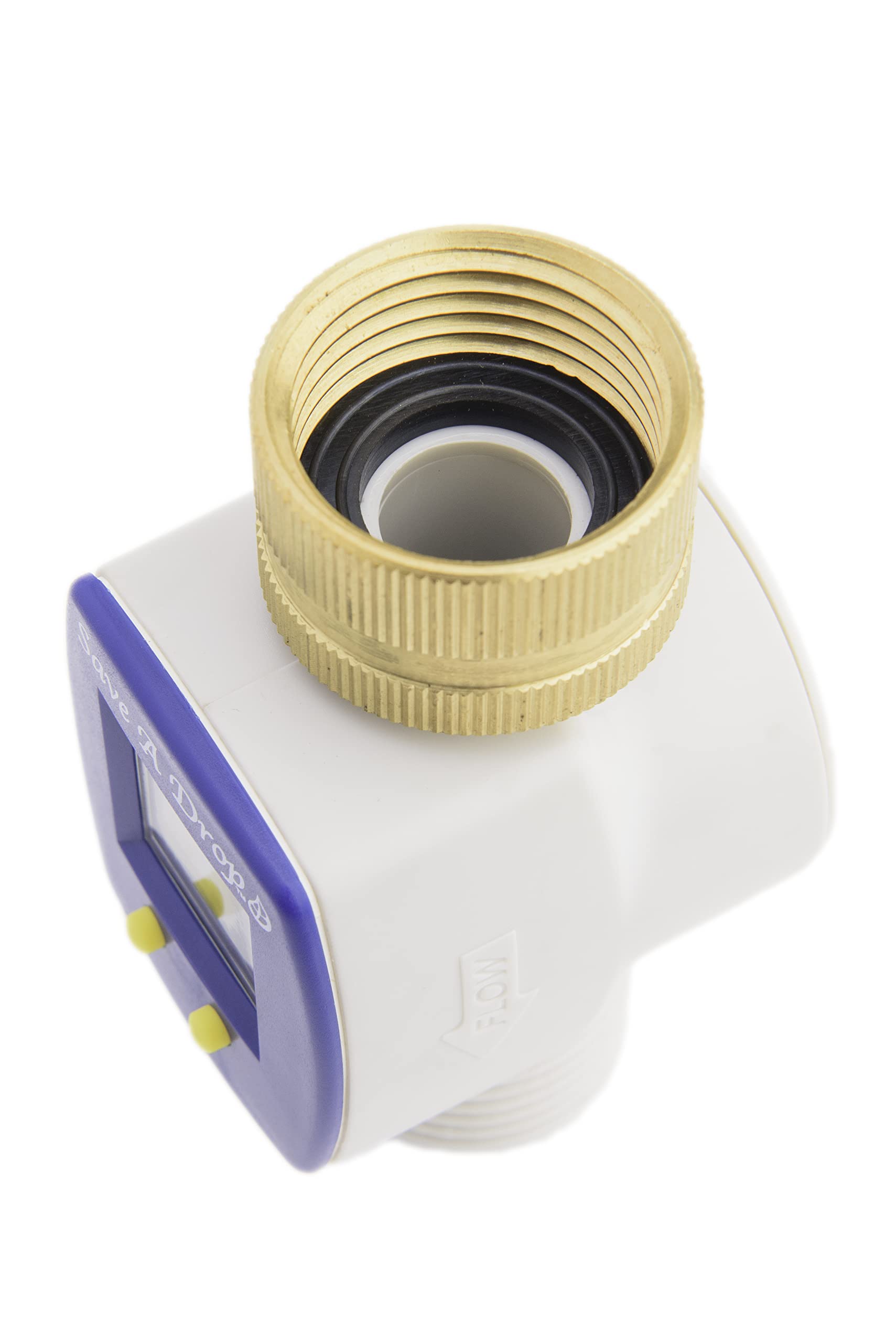 P3 Water Flow Meter with Heavy Duty Brass Swivel | Accurate Gallon Measurement for Outdoor Garden Hoses | Perfect for Camping, RV & Water Conservation | Monitor Usage for Lawns, Gardens & Irrigation Systems