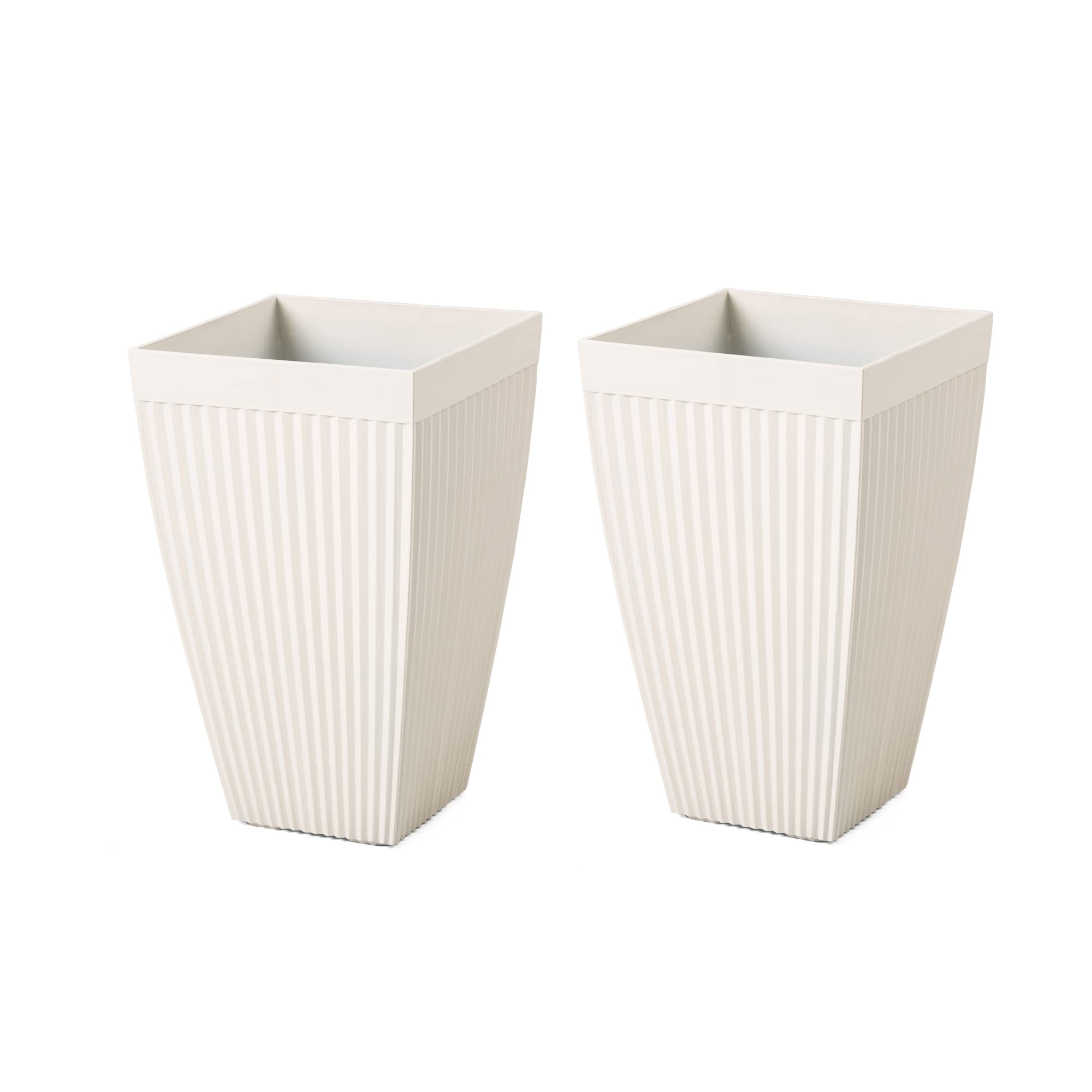 Glitzhome Set of 2 Large Outdoor Planters - 22.75