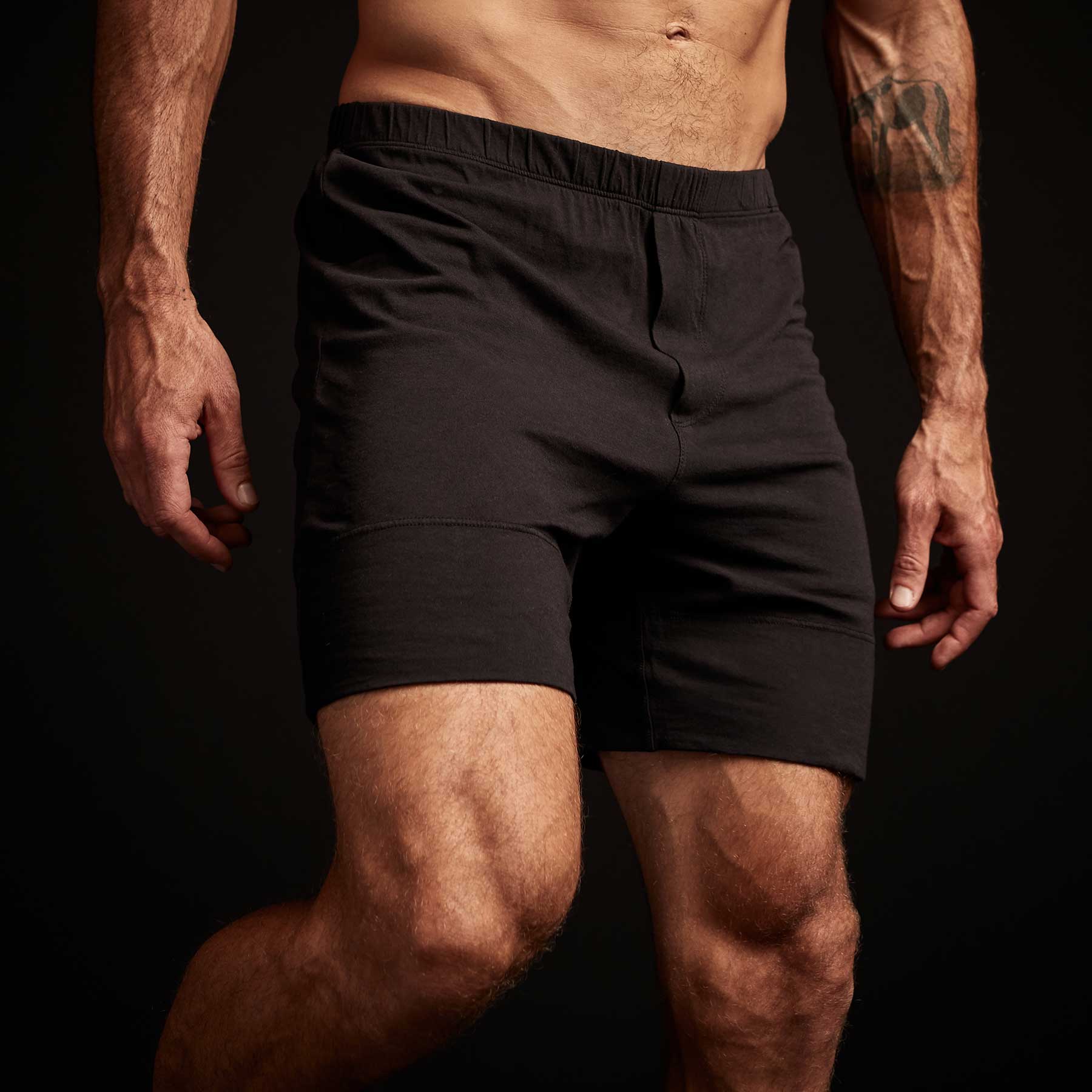 Classic Fit Boxer Shorts for Men - Soft Cotton Underwear, Breathable & Comfortable, Black - Perfect for Everyday Wear, Lounge & Sleep