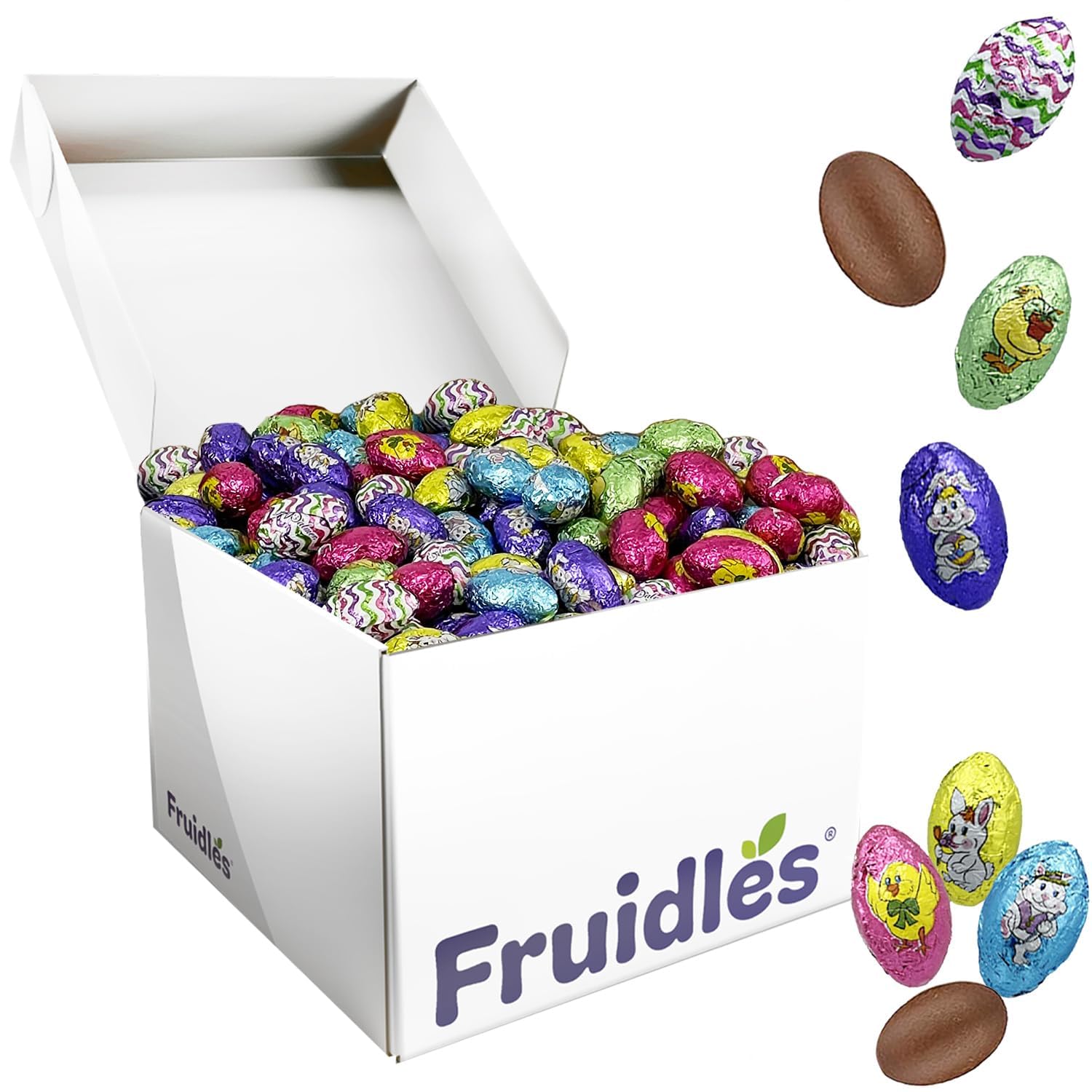 Premium Easter Double Crisp Eggs Milk Chocolate - Individually Wrapped Happy Easter Treats (5lbs, Approx 500 Eggs) - Perfect for Easter Baskets, Party Favors & Holiday Celebrations
