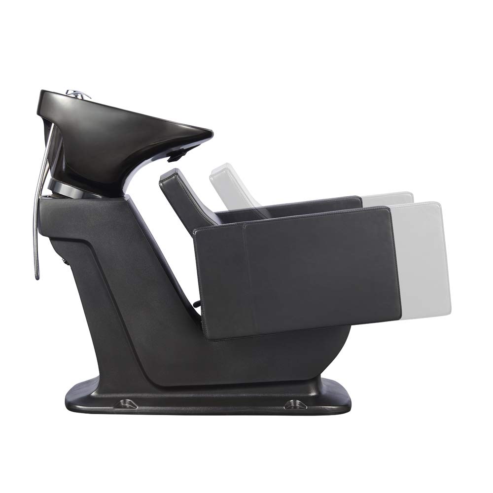 Professional Salon Shampoo Backwash Unit - Barber Hair Washing Station with Adjustable Headrest by TAKARAN - Perfect for Salons, Spas & Home Use