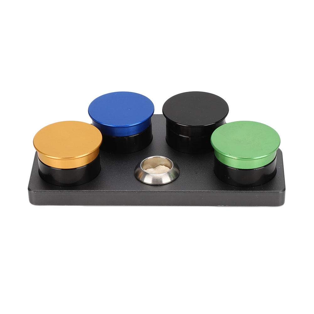 BTIHCEUOT Professional Watch Oil & Grease Cup Holders Set - 4 Dish Watch Oiler Dip Tool with Repair Kit for Watchmakers | Perfect for Watch Repair, Maintenance & Lubrication in Jewelry Workshops & Home DIY