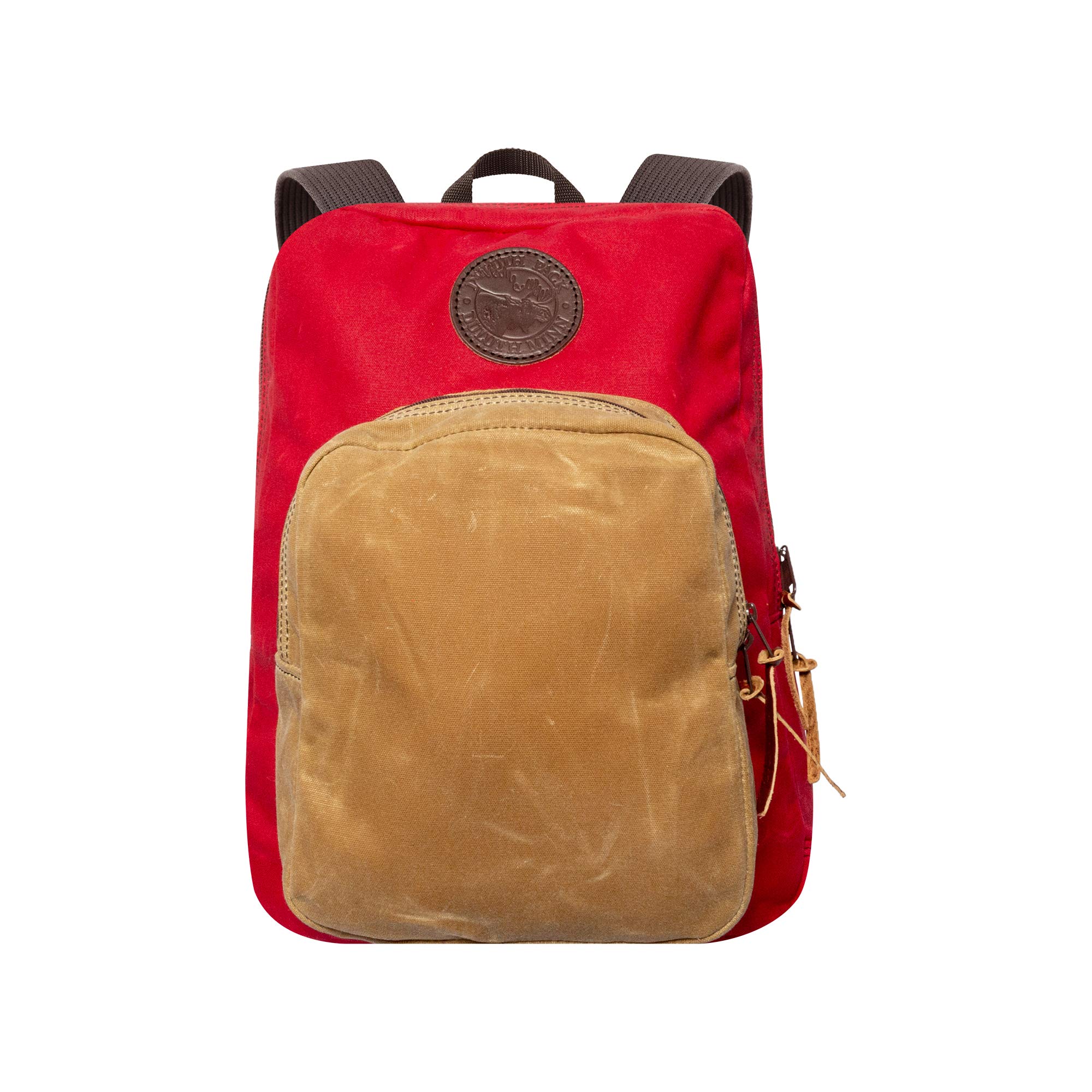 Duluth Pack Standard Large Backpack in Carmine Red - Durable Canvas Backpack for Hiking, Travel & Outdoor Adventures