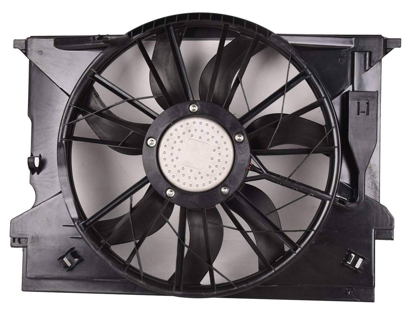 Topaz Radiator Cooling Fan Assembly 2115001693 Compatible with Mercedes-Benz E320 E350 E550 E500 CLK350 2003-2011 - Perfect for Engine Cooling & Overheating Prevention in Hot Weather & Heavy Traffic