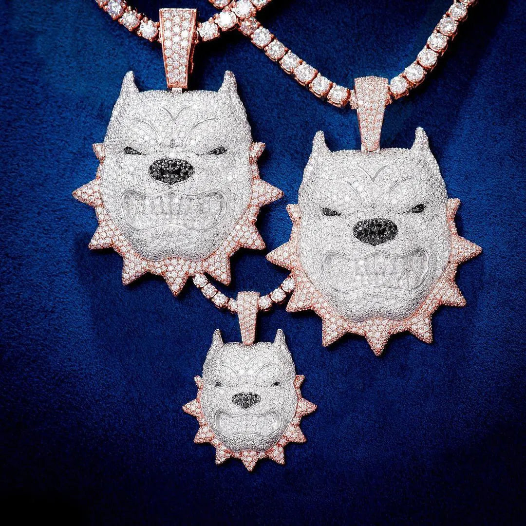 VVS Moissanite Animal Pendant Necklace - Iced Out Jewelry for Women & Men - Perfect for Parties, Gifts & Everyday Luxury