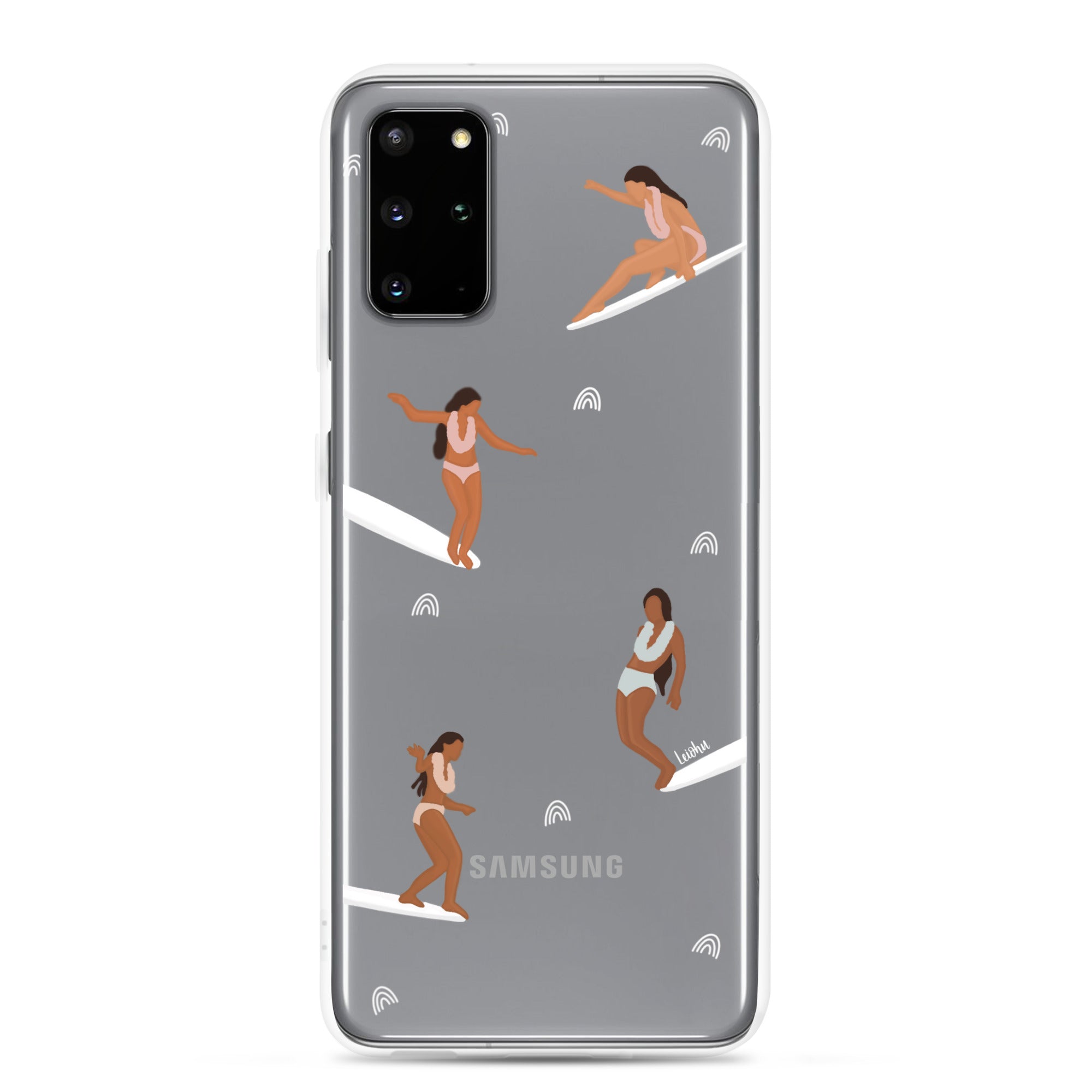 He'e Nalu Clear Protective Case for Samsung Galaxy - Slim Scratch-Resistant Cover for Everyday Use, Travel & Outdoor Activities