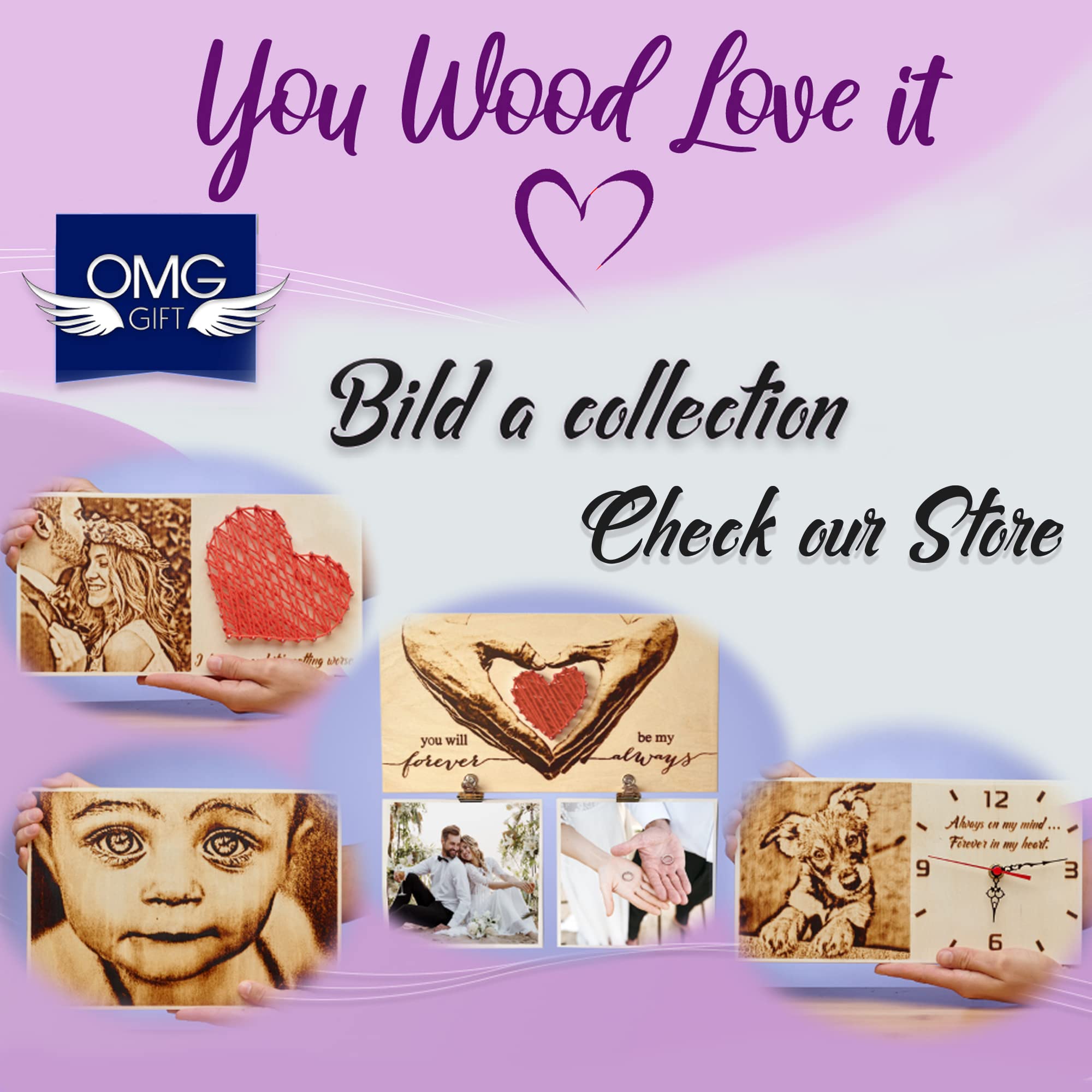 Personalized Wooden Engraved Clock - Custom Mother's Day Gift from Daughter or Son - Unique Present for Women Who Have Everything - Perfect for Home, Office, or Special Occasion Decor