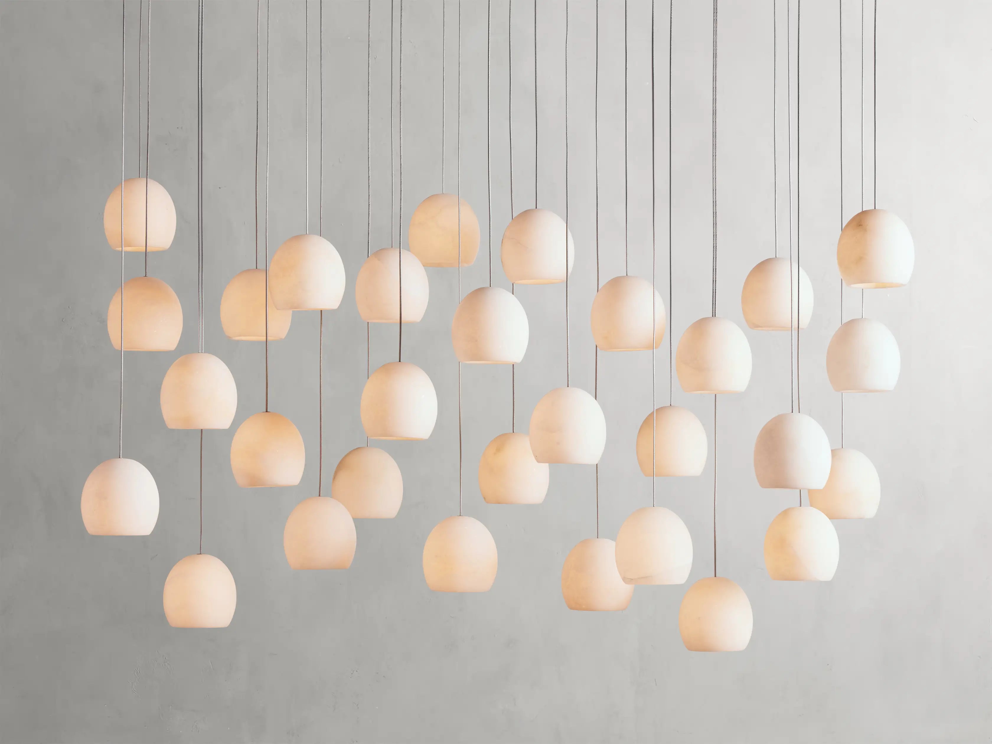 Maeva Round Alabaster Chandelier - 13