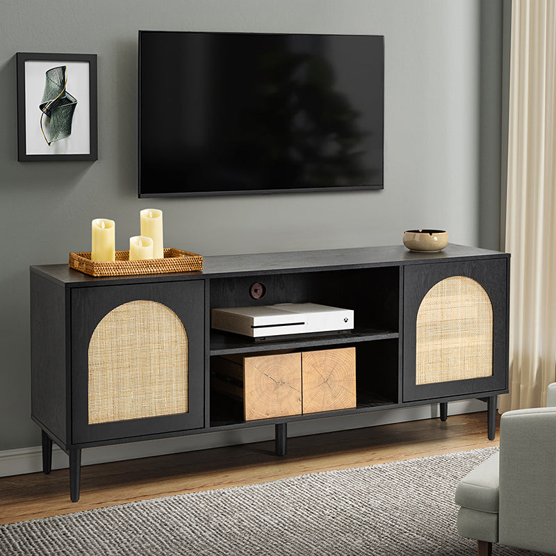 Norbert TV Stand Rattan for TVs up to 65