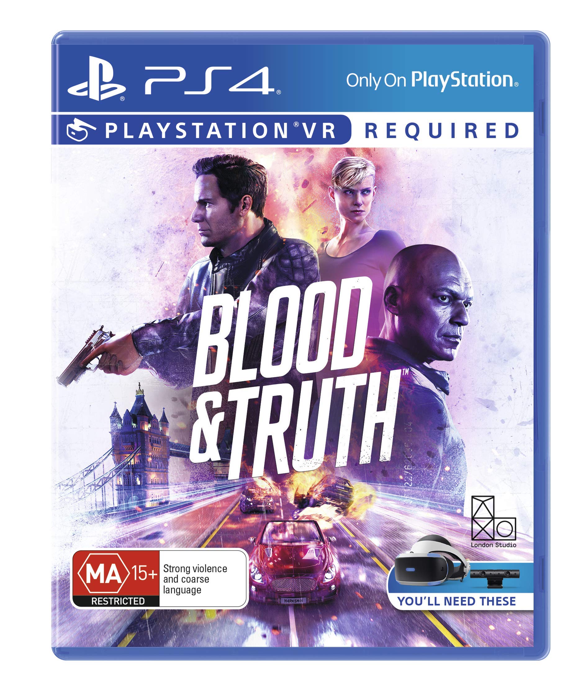 Blood and Truth - PlayStation 4 PS4 Game (Brand New & Sealed) | Action-Packed VR Adventure for Thrilling Missions & Immersive Gaming Experience