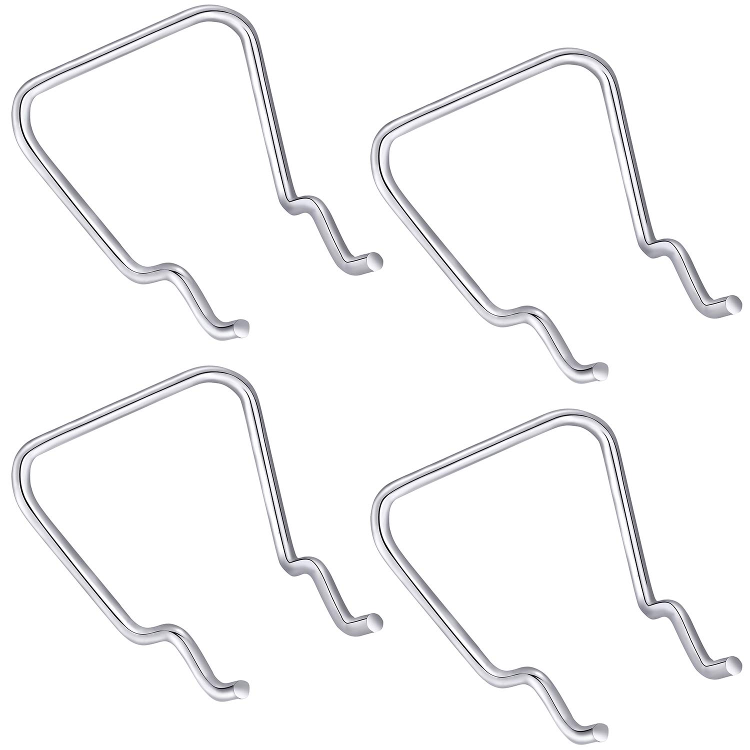 16-Piece Stainless Steel Pegboard Hooks - Shop Organizer for Tools & Accessories