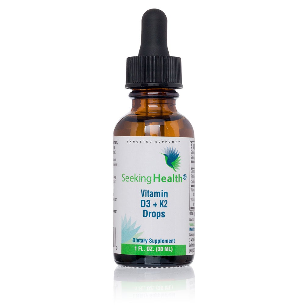 Best Vitamin D3 + K2 Liquid Drops Supplement - 1oz Bottle for Immune Support & Bone Health - Perfect for Adults & Kids Daily Nutrition