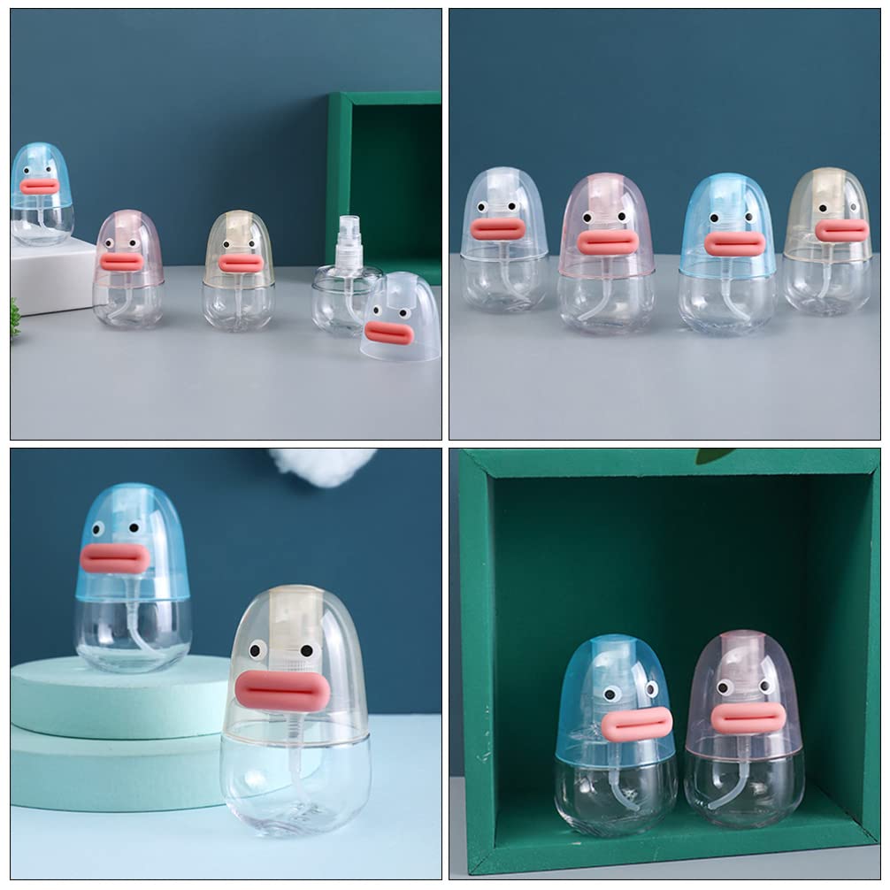 Zerodeko 2 Pack Cute Cartoon Spray Bottles - Travel Size Refillable Plastic Bottles for Toner, Lotion & Essentials - Perfect for Outdoor, Gym, Travel & Home Use