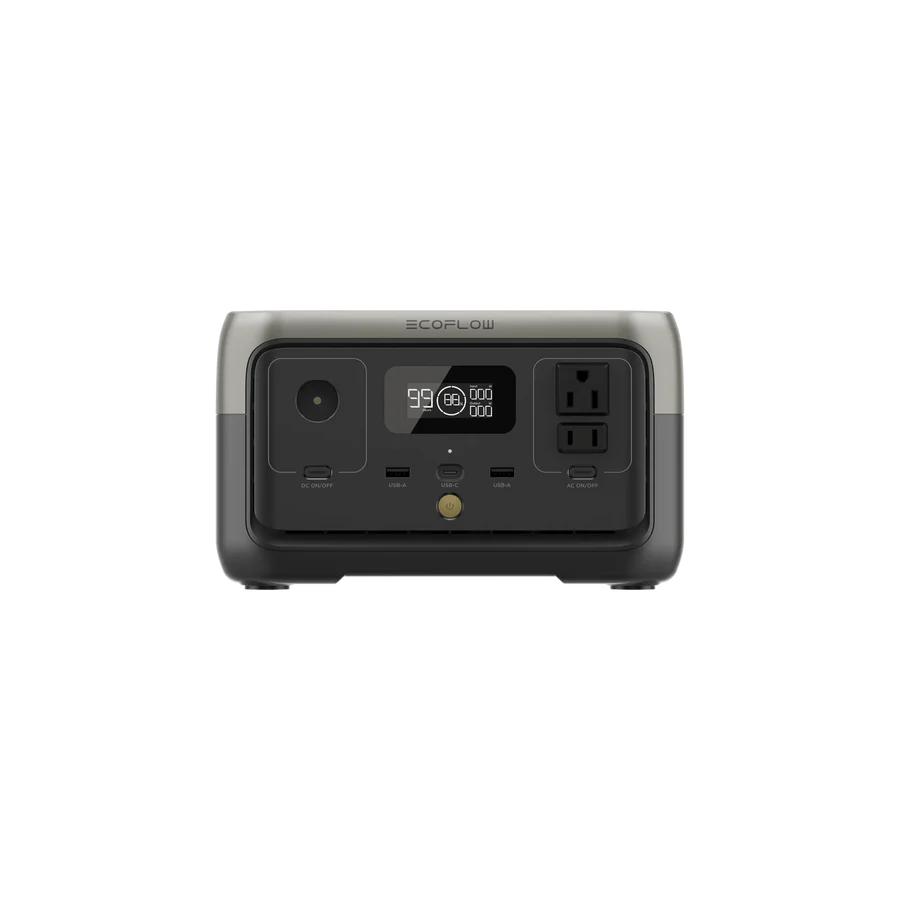 EcoFlow RIVER 2 Portable Power Station with 110W Solar Panel - Solar Generator for Camping, RV, Emergencies & Off-Grid Power