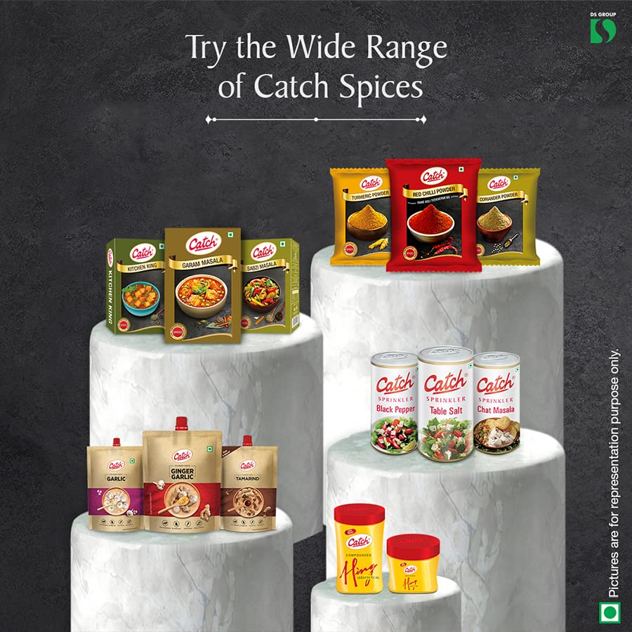 Premium Catch Kuti Mirch Powder 100g - Authentic Indian Chili Spice for Cooking, Curry & BBQ - Hot & Flavorful Seasoning for Meat, Vegetables & Rice Dishes