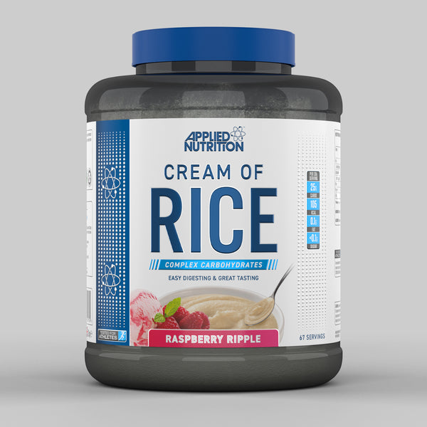 Applied Nutrition Cream of Rice - 2kg (67 Servings) | Gluten-Free, Quick & Easy Breakfast Cereal for Athletes & Fitness Enthusiasts | Perfect for Pre-Workout, Post-Workout & Healthy Meal Prep
