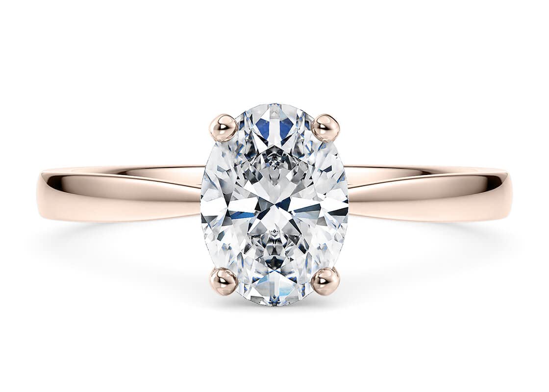 1.0/2.0/3.0 CT Oval Moissanite Solitaire Engagement Ring for Women - 18K Gold Plated, Sterling Silver, White/Rose/Yellow Gold Options with Free Engraving | Wedding Proposal, Anniversary Gift, Promise Ring