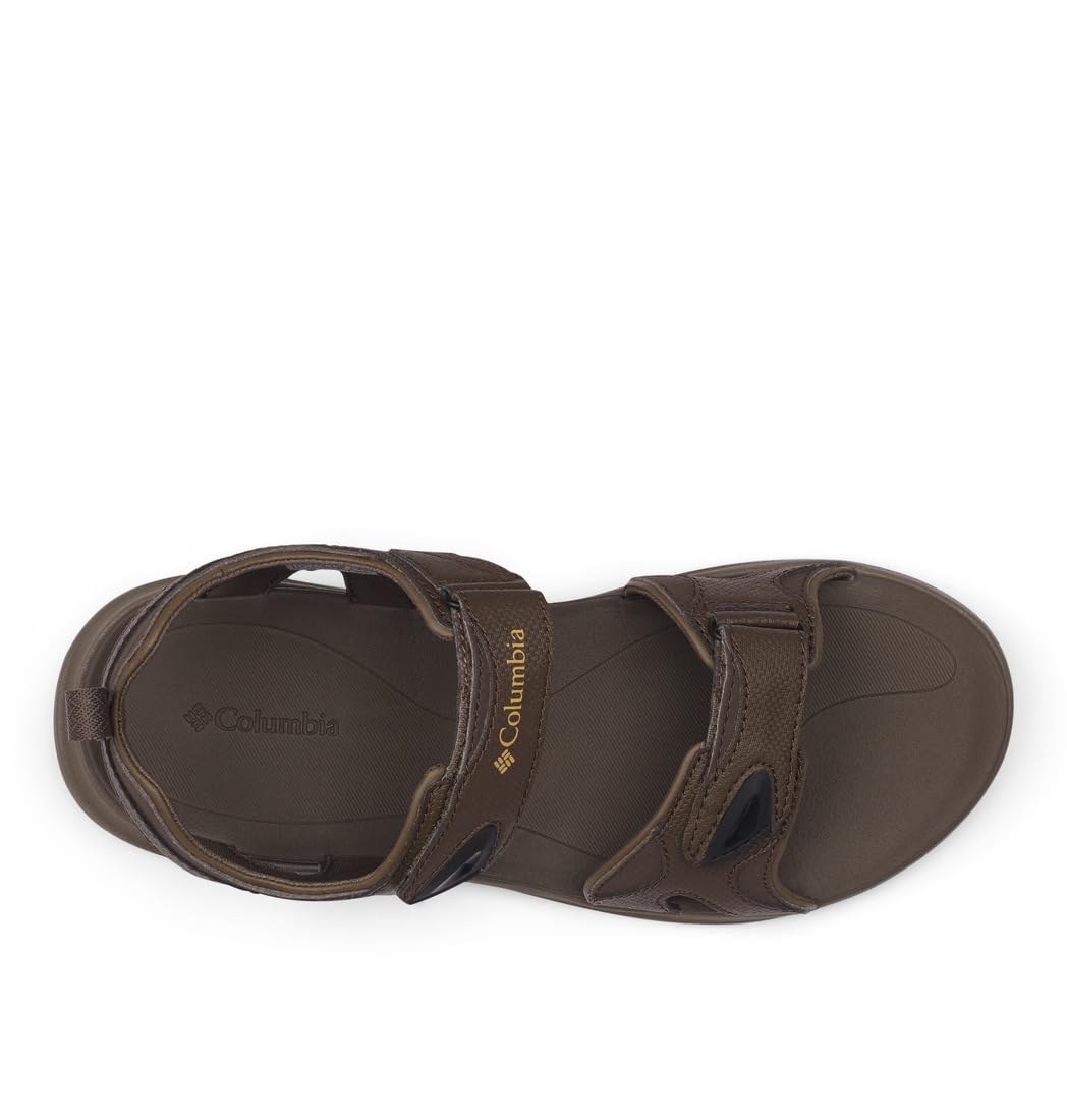 Columbia Men's 2 Strap Comfortable Outdoor Sandals - Black/Ti Grey Steel - Size 15 US - Perfect for Hiking, Beach & Summer Adventures