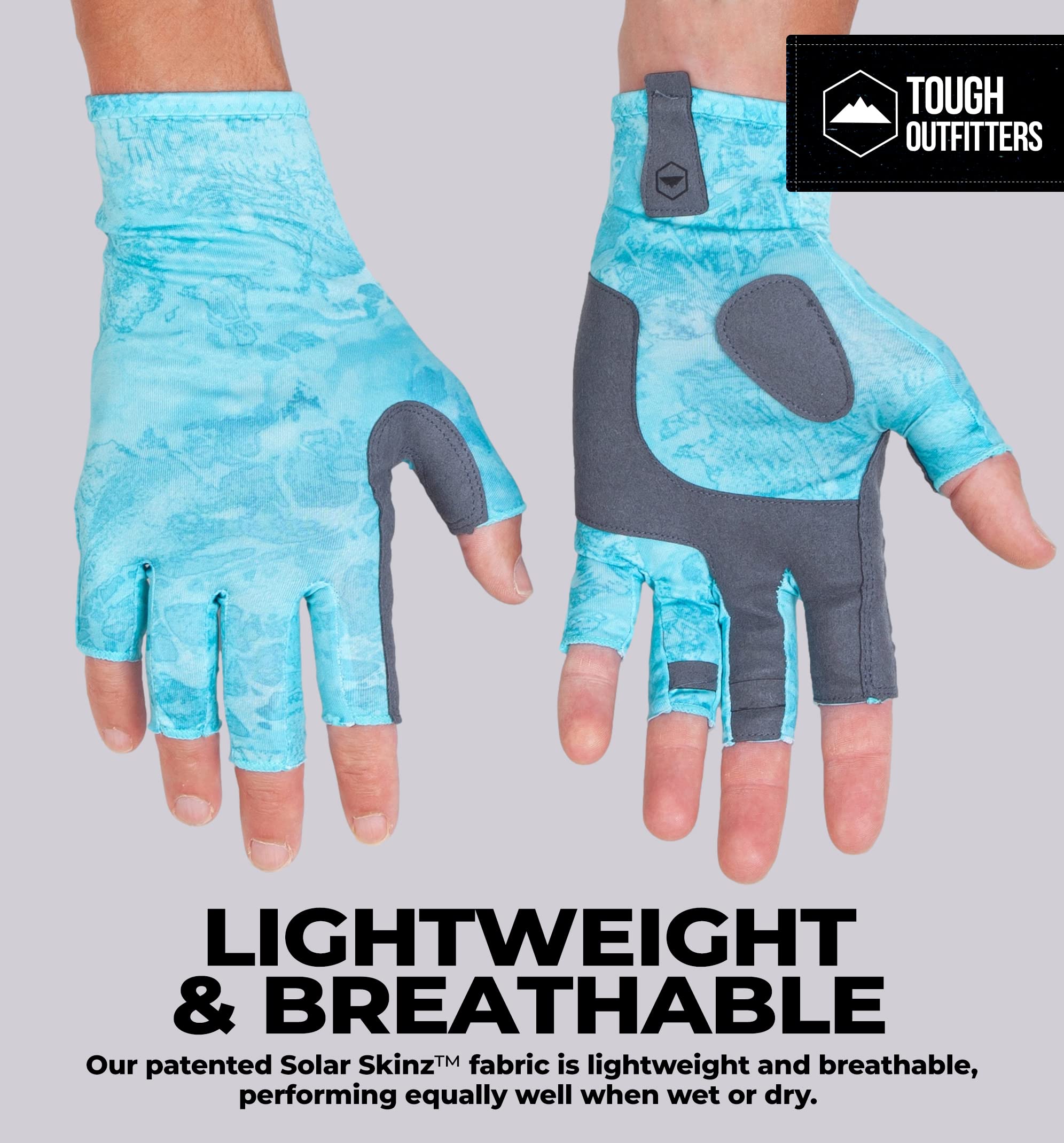 UV Protection Fishing Gloves for Men & Women - UPF 50+ Sun Gloves with Fingerless Design - Perfect for Kayaking, Paddling, Sailing & Outdoor Water Sports - Durable & Breathable for All-Day Comfort