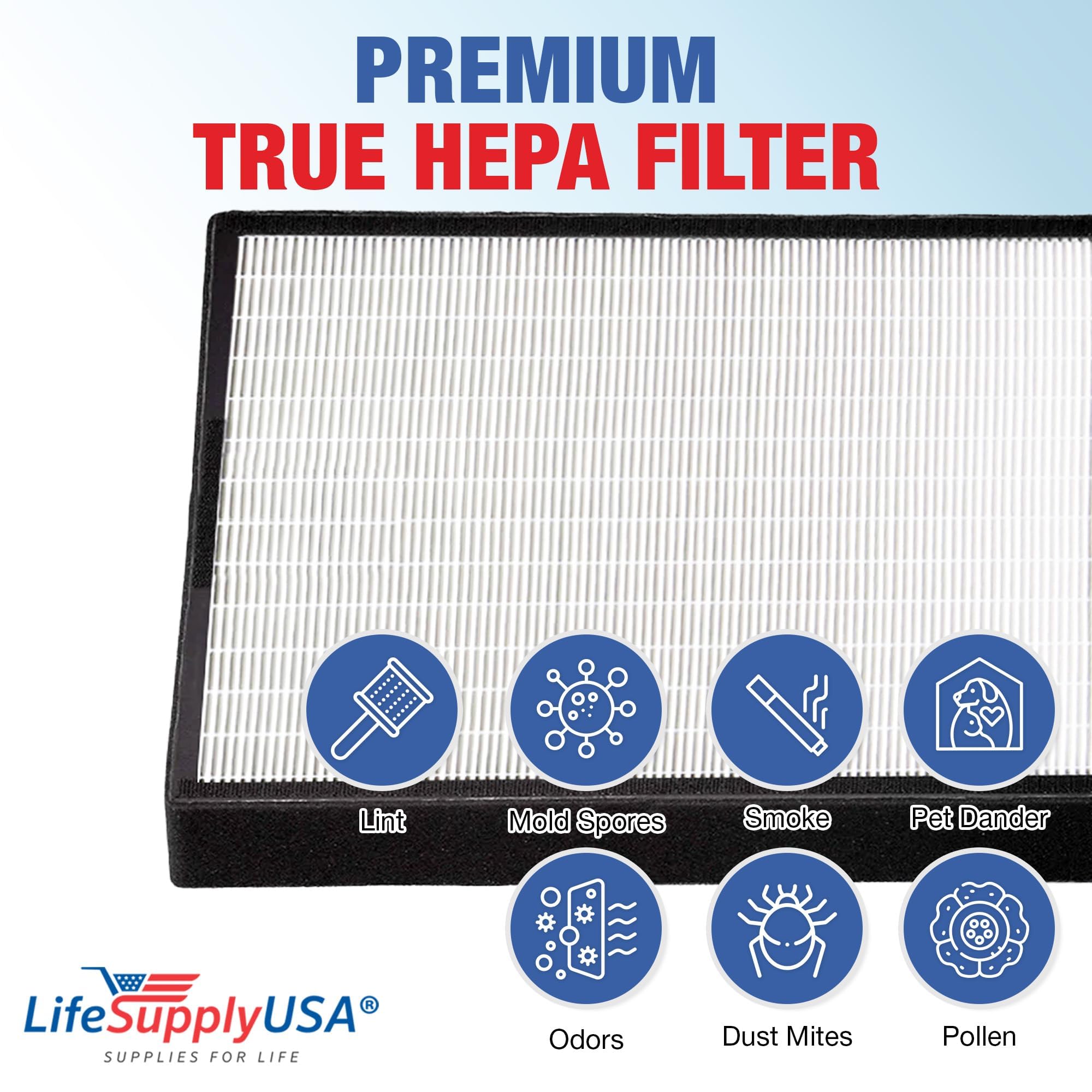 Alen A350 & A375 HEPA Air Purifier Replacement Filter - BF15A BF25A Compatible - High Efficiency Home Air Cleaner for Allergies, Dust, Pet Dander - Perfect for Bedroom, Living Room & Office Air Quality Improvement