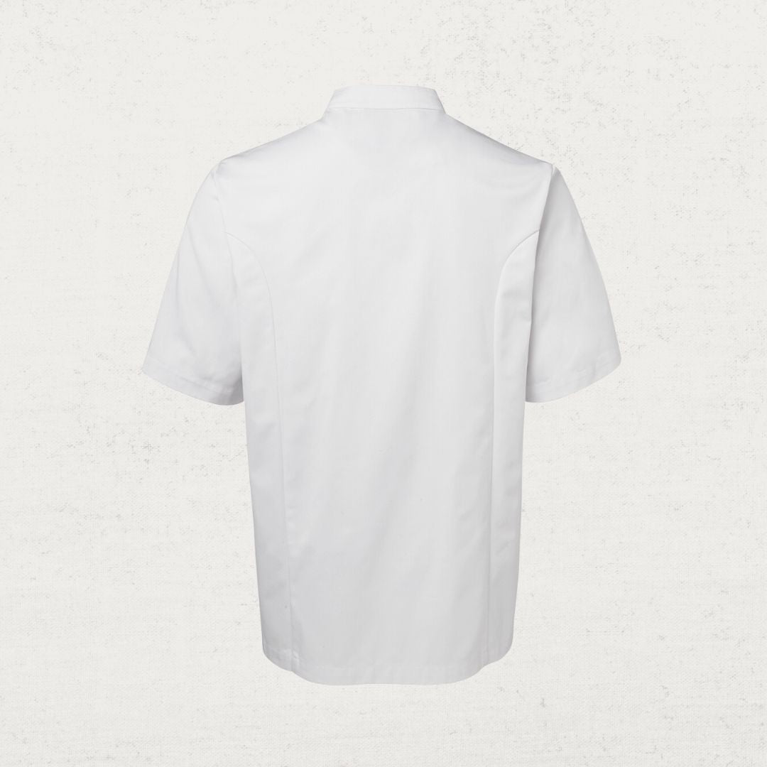 Professional Short Sleeve Chef Jacket for Men & Women - Breathable Cotton Kitchen Uniform for Chefs, Cooks & Culinary Students - Perfect for Restaurants, Catering & Cooking Classes
