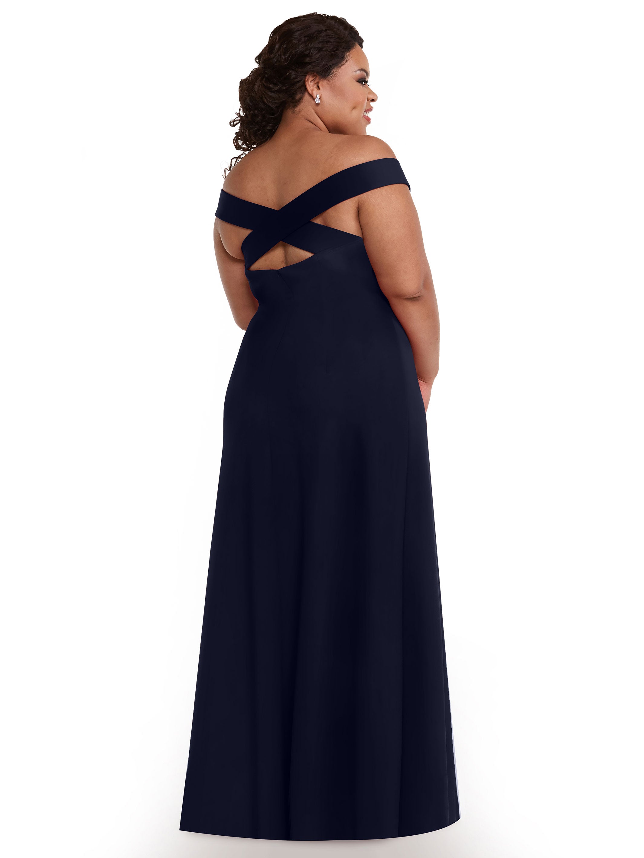 Elegant Off The Shoulder Sheath Bridesmaid Dress - Double Knit Fabric for Weddings, Parties & Formal Events