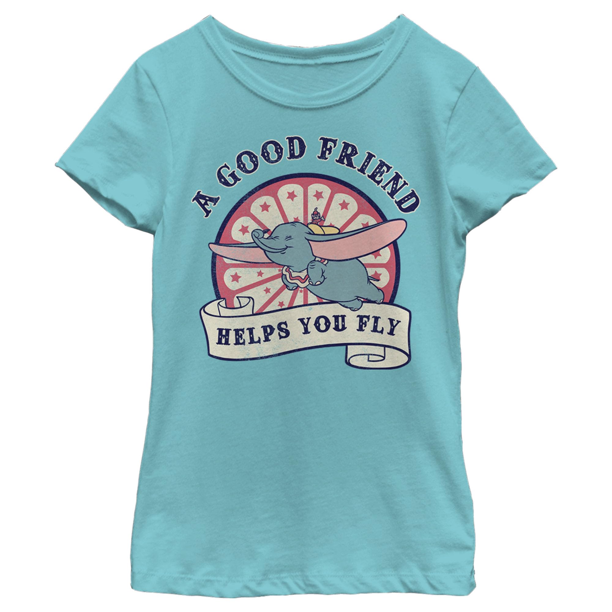 Disney Friends Help You Fly Graphic T-Shirt for Girls - Cute Cartoon Tee for Kids, Birthday Gifts & Disney Theme Parties