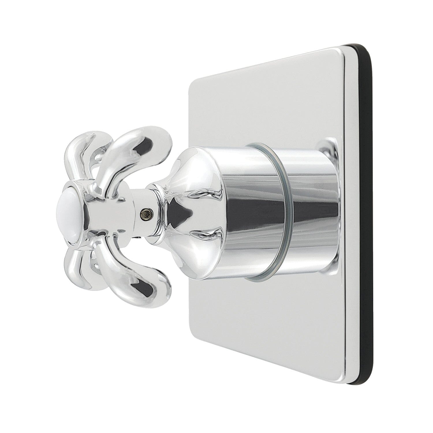 French Country Single Handle 6-Way Diverter Valve with Square Trim Kit - Perfect for Bathroom, Shower, and Tub Faucet Installations