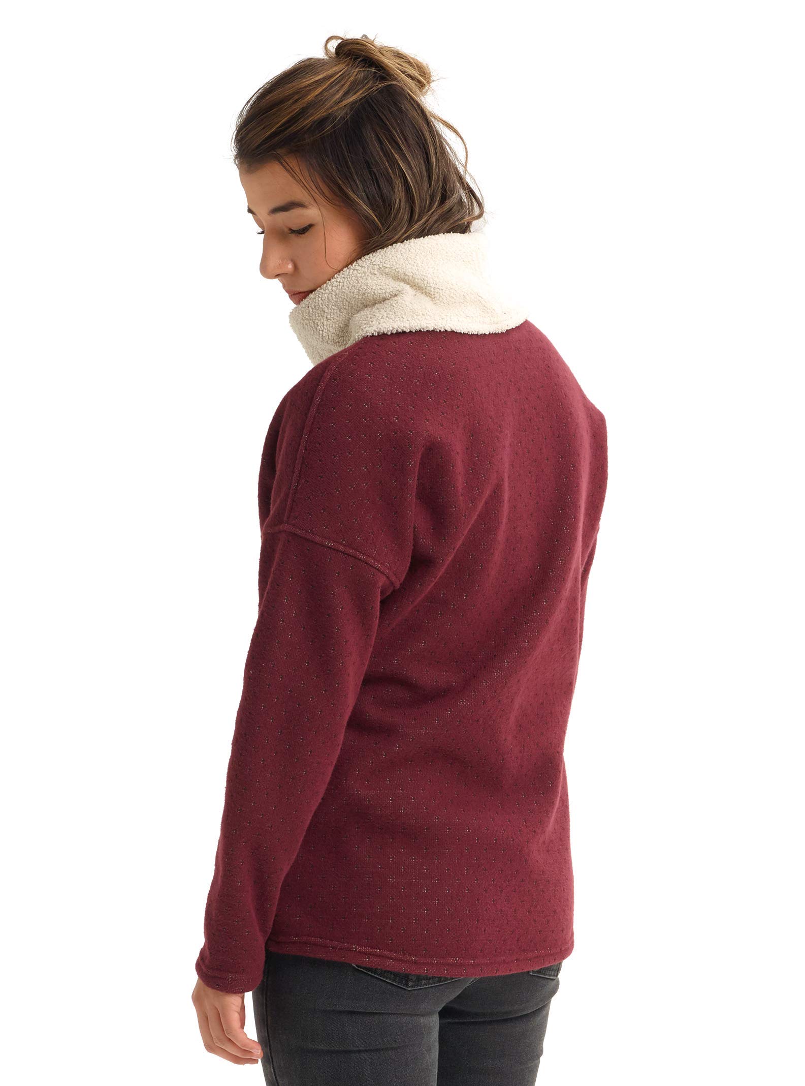 Burton Women's Ellmore Premium Pullover Fleece Jacket - Warm Winter Layering for Skiing, Hiking & Outdoor Activities