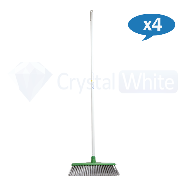 Oates Classic Plus Ultimate Indoor Broom with Handle - Heavy Duty Sweeping Tool for Hardwood Floors & Tile - Perfect for Kitchen, Living Room & Garage Cleaning