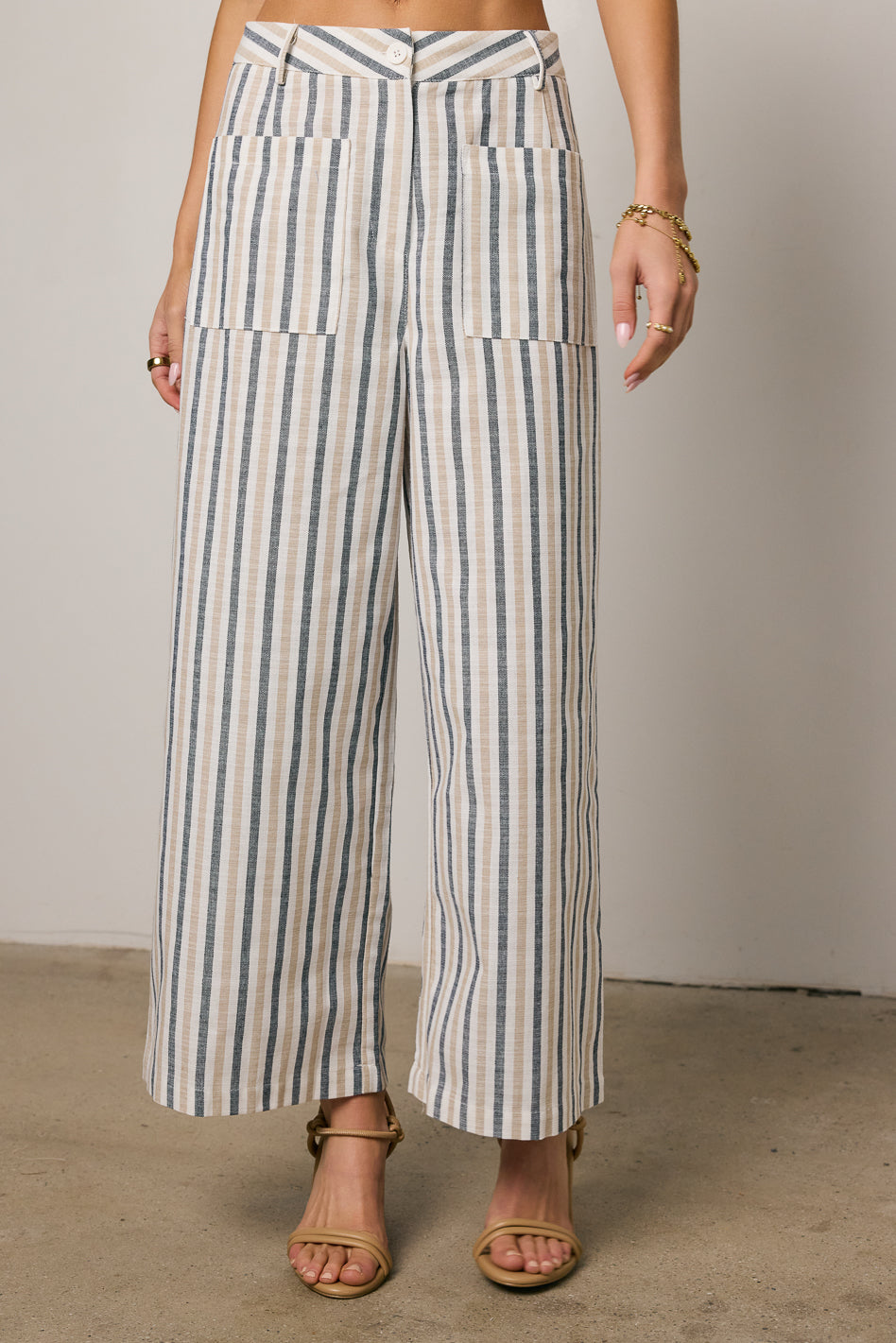 Liam Striped Pants for Men - Comfortable Casual Trousers with Elastic Waist | Perfect for Office, Travel & Everyday Wear - FINAL SALE