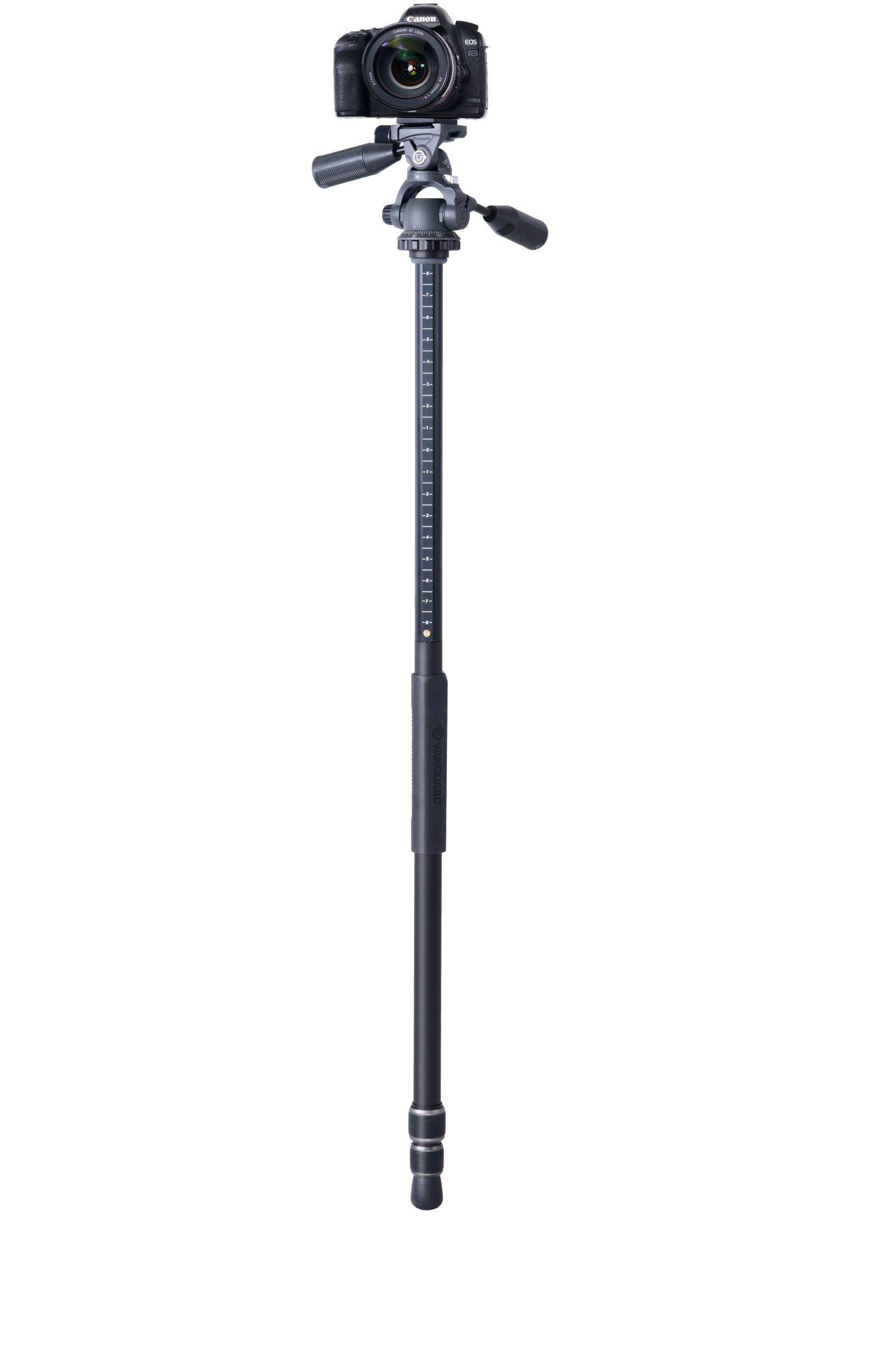 VEO 3+ 263AP Professional Aluminum Tripod with Smooth Panhead for Overhead Shooting - Perfect for Photography, Videography, Vlogging and Live Streaming
