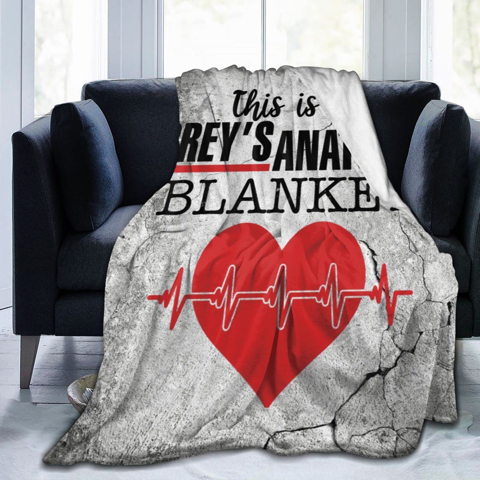 Grey's Anatomy Fleece Throw Blanket - Lightweight, Warm & Cozy 80
