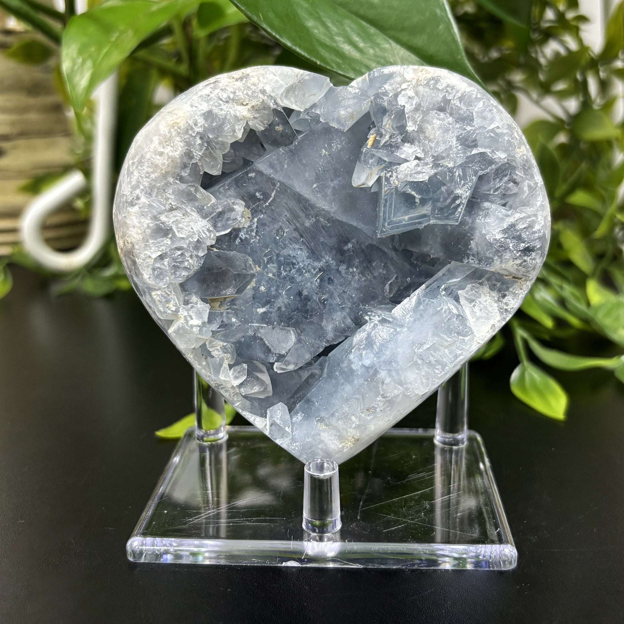 Natural Celestite Crystal Geode - Stunning Blue Gemstone for Healing, Meditation & Home Decor | Spiritual Healing Stone, Chakra Balancing, Office Desk Decor, Gift for Crystal Lovers (RGD778)