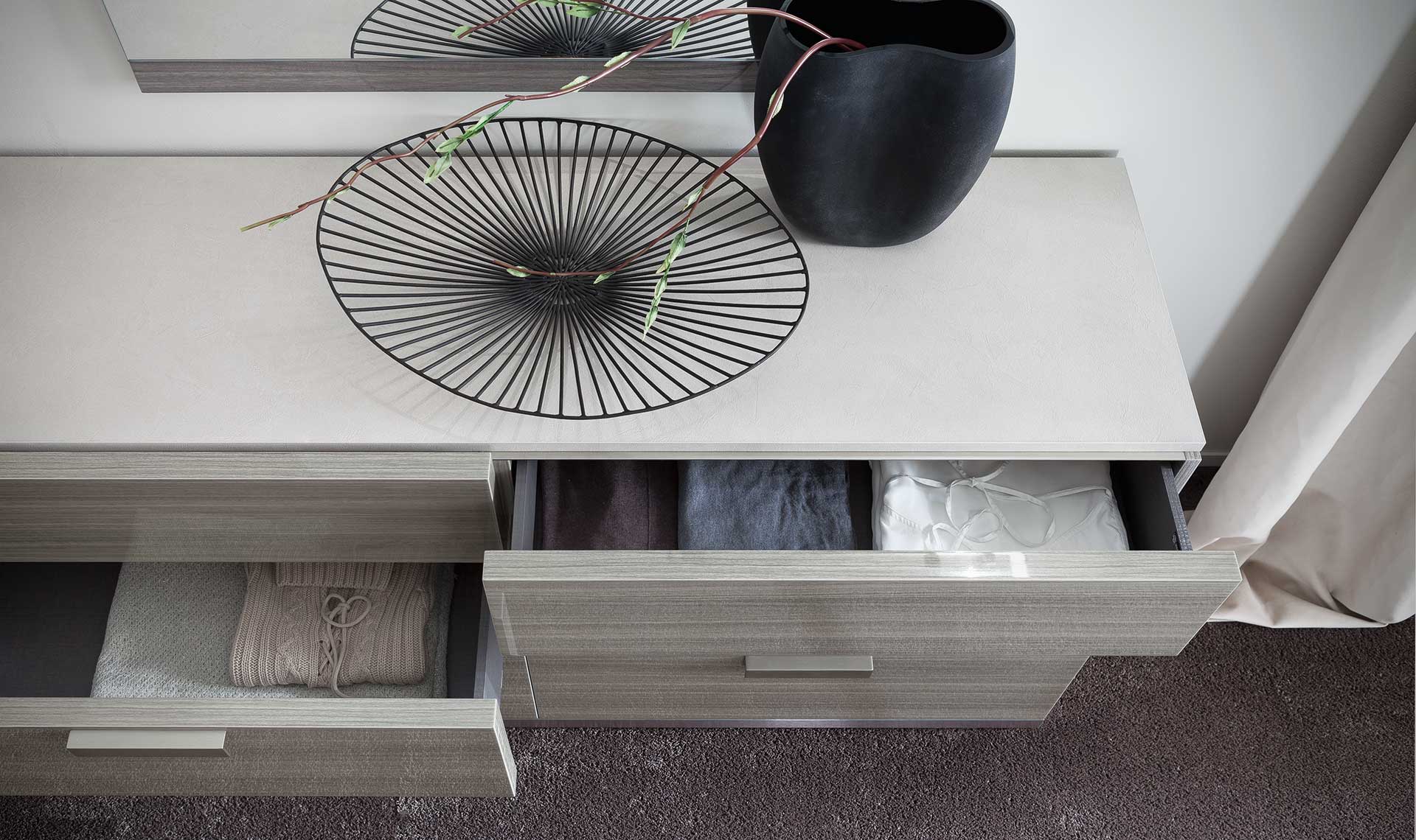 ALF IRIS BEDROOM COLLECTION - Modern Bedroom Furniture Set with Nightstand & Dresser - Perfect for Master Bedroom, Guest Room & Apartment Decor
