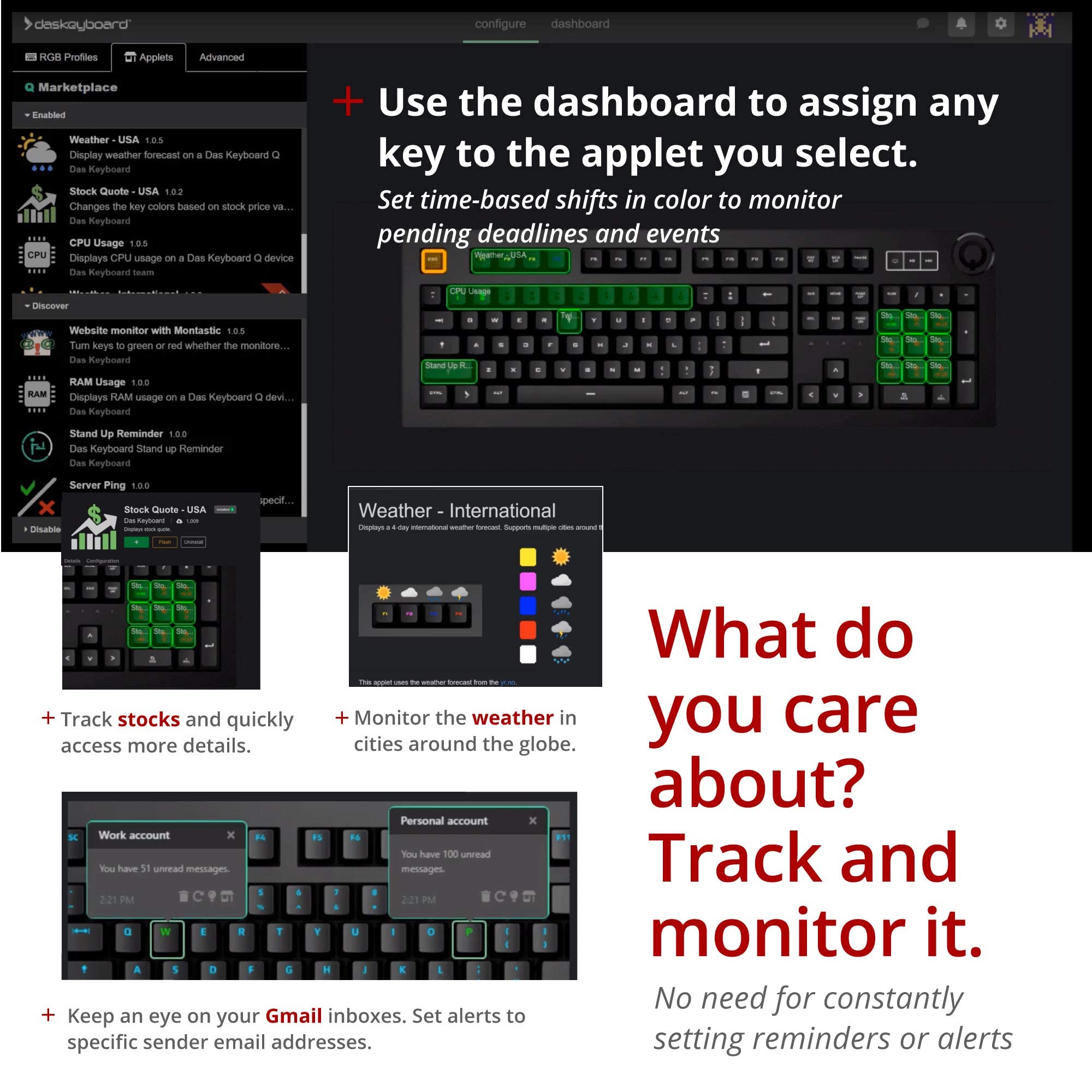 Das Keyboard 5QS Smart RGB Programmable Mechanical Keyboard - Cherry MX Brown Switches for Typing & Gaming, 104-Key Backlit Keyboard with Aluminum Frame, Customizable RGB Lighting, Palm Rest & Volume Control (Black) - Perfect for Office Work, Coding & PC Gaming