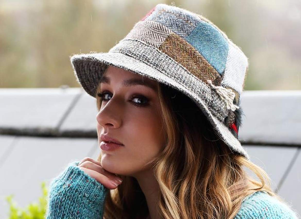 Authentic Irish Walking Hats - 100% Wool Donegal Tweed Hanna Hats | Handmade in Ireland | Perfect for Outdoor Adventures, Hiking & Casual Wear