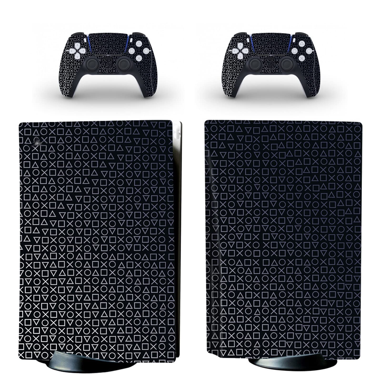 FXCON Anime Vinyl Skin Wrap for PS5 Disk Edition Console & 2 Controllers - Bubble-Free, Durable, Scratch-Resistant - Perfect for Gaming Setups & Anime Fans
