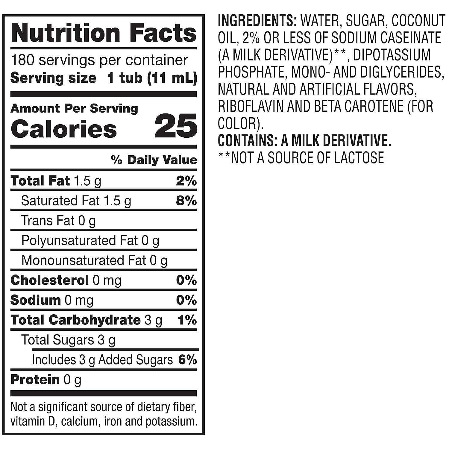 Coffee-Mate Hazelnut Liquid Coffee Creamer, 0.375 oz Single-Serve Cups (180 Count) - Perfect for Office, Home & Travel - Non-Dairy Coffee Additive for Rich Flavor
